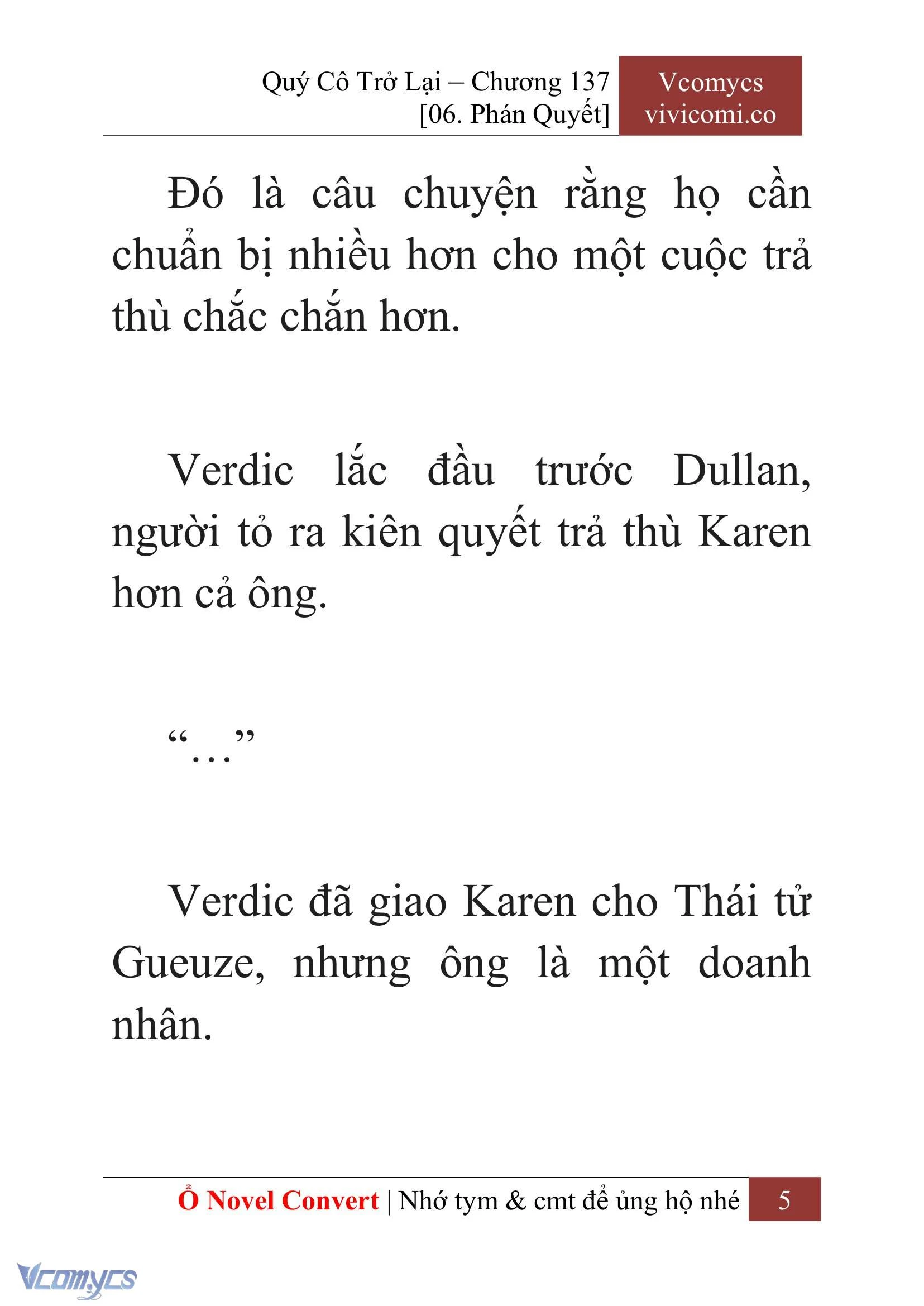 [Novel] Quý Cô Trở Lại Chapter 137 - Trang 8