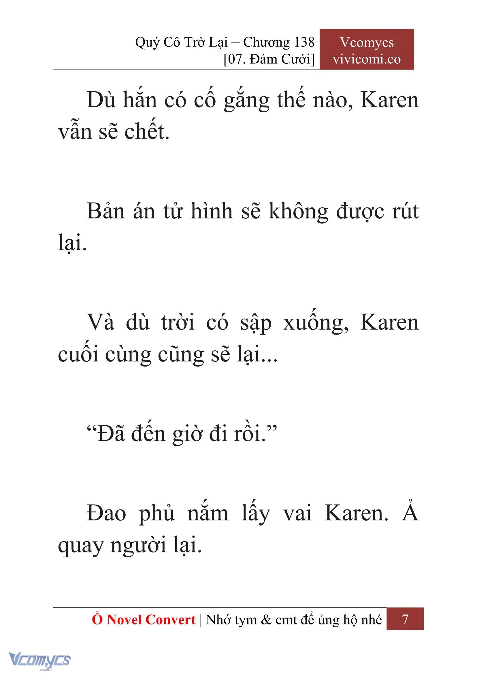 [Novel] Quý Cô Trở Lại Chapter 138 - Trang 10