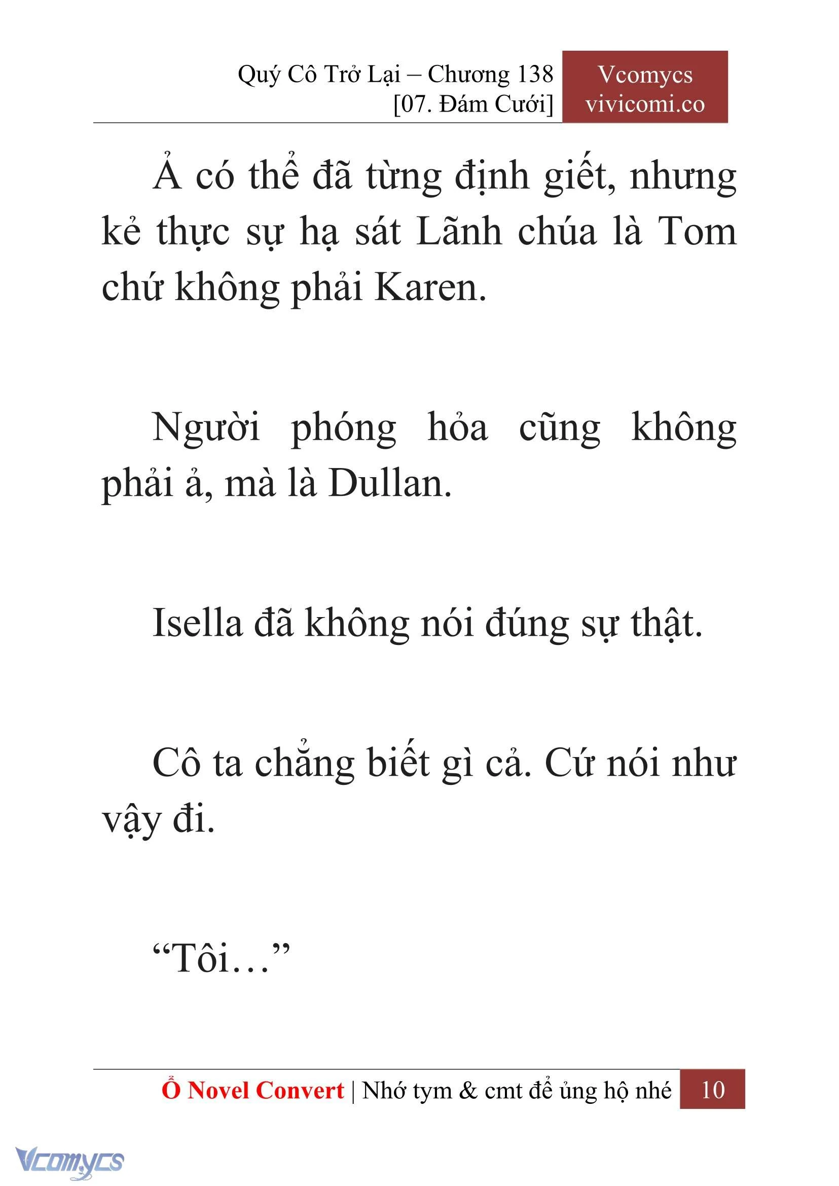 [Novel] Quý Cô Trở Lại Chapter 138 - Trang 13