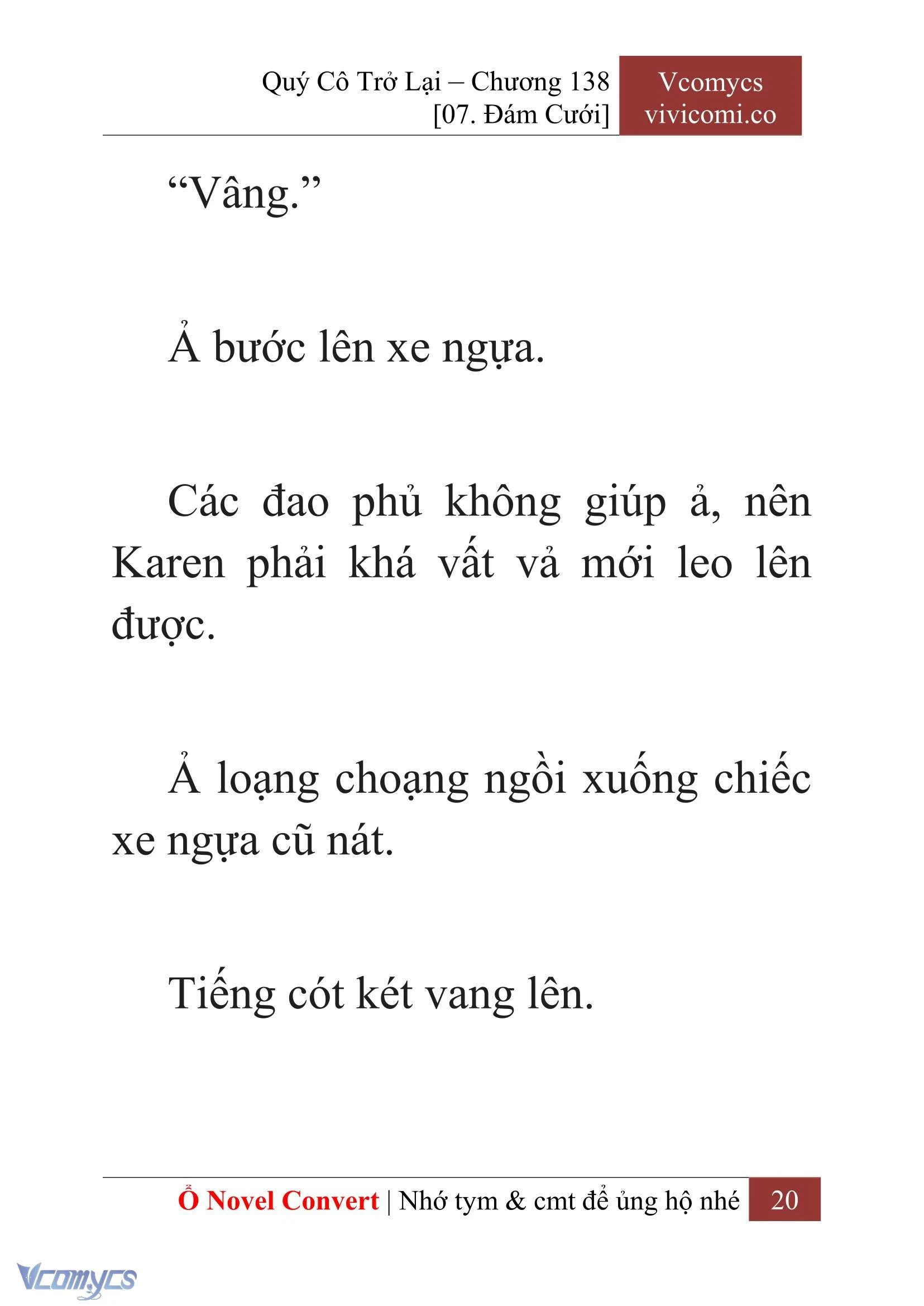 [Novel] Quý Cô Trở Lại Chapter 138 - Trang 23
