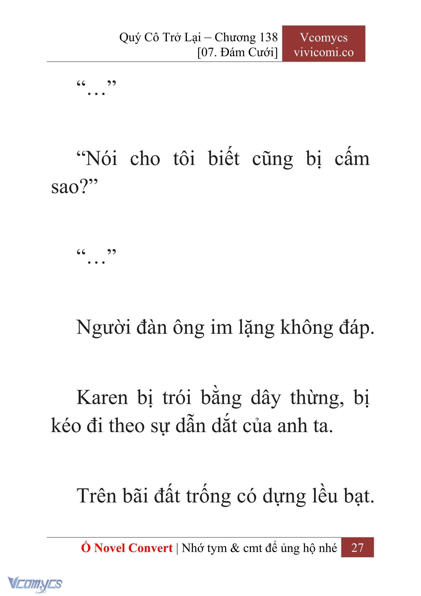 [Novel] Quý Cô Trở Lại Chapter 138 - Trang 30