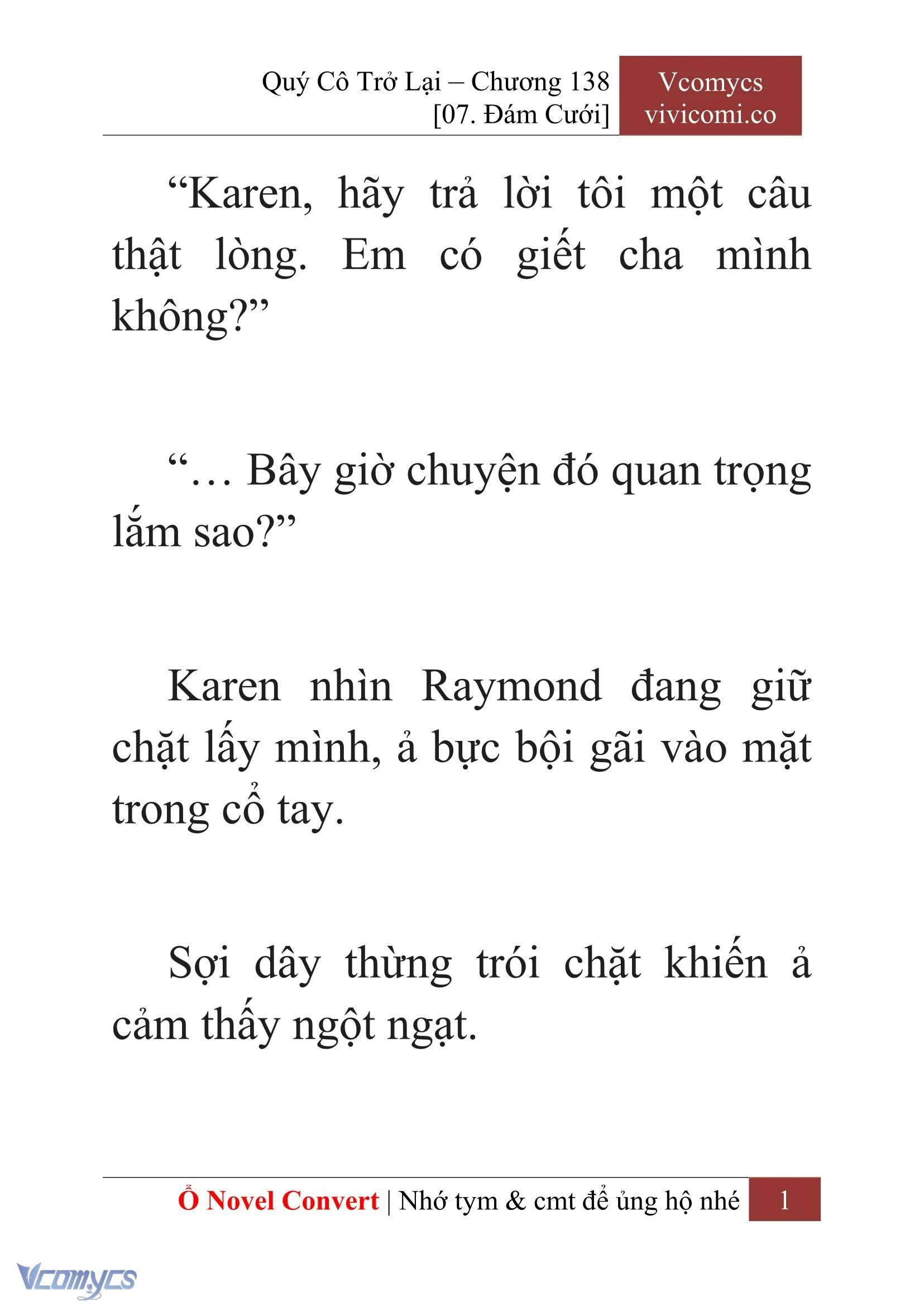 [Novel] Quý Cô Trở Lại Chapter 138 - Trang 4