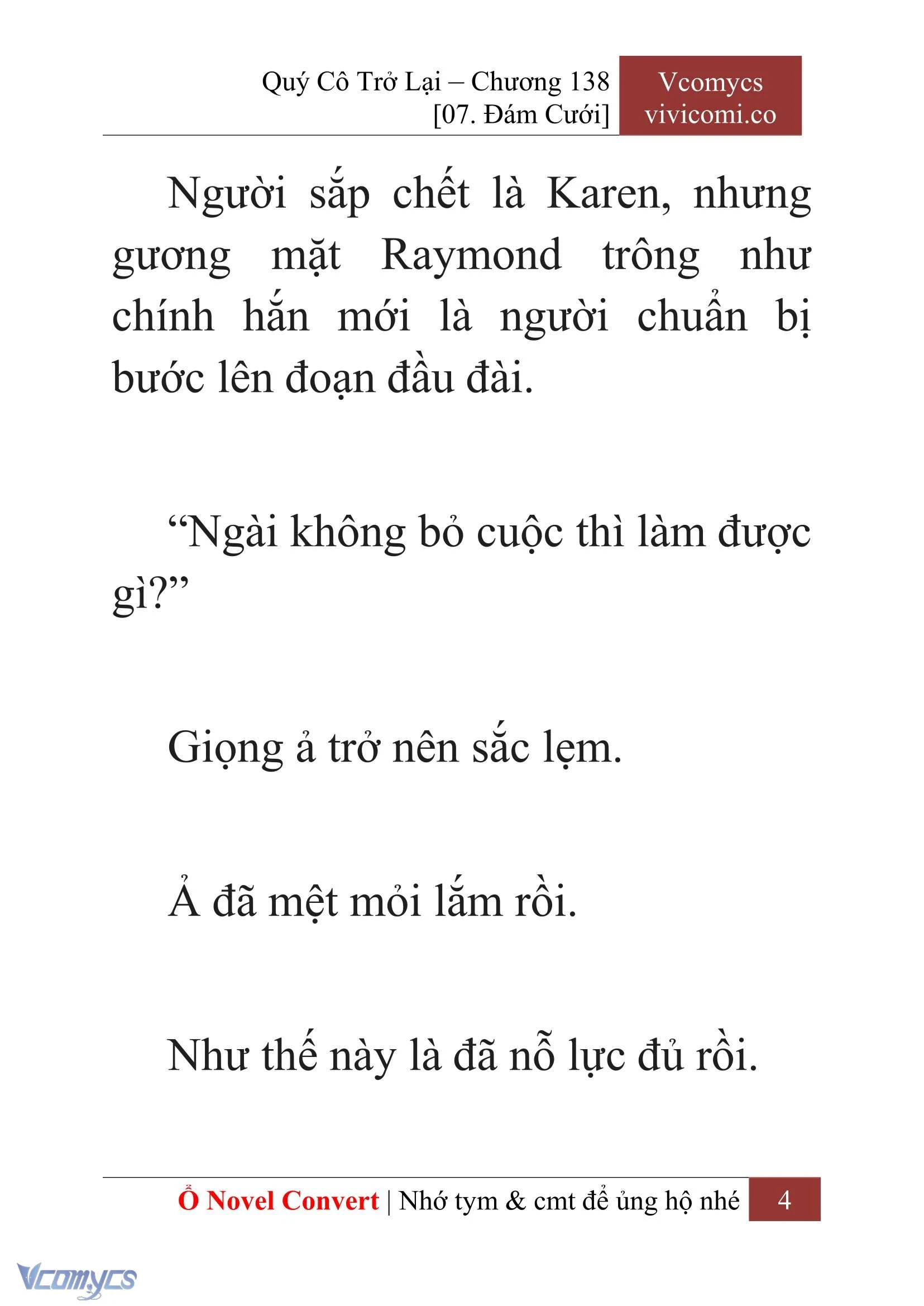 [Novel] Quý Cô Trở Lại Chapter 138 - Trang 7