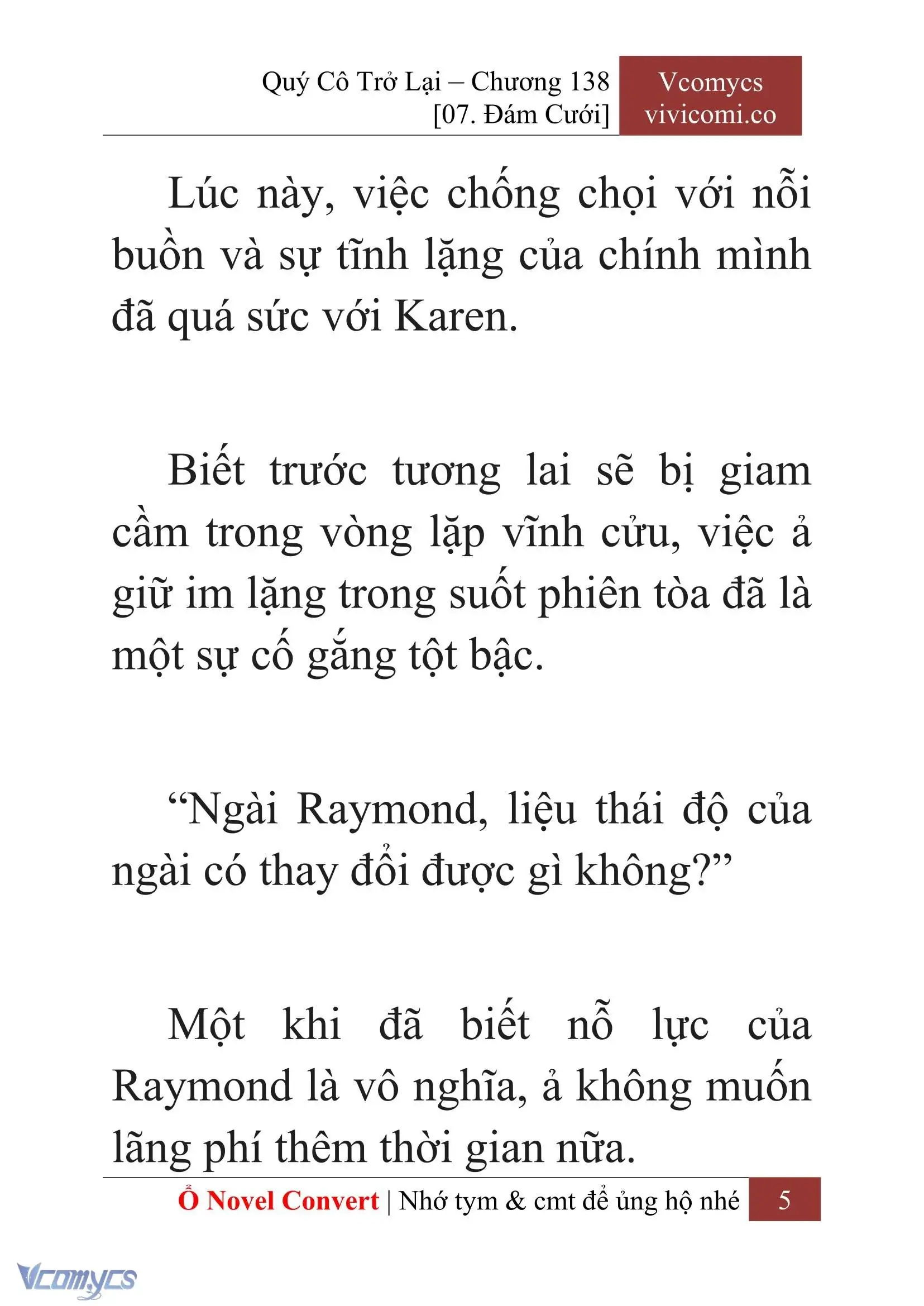 [Novel] Quý Cô Trở Lại Chapter 138 - Trang 8