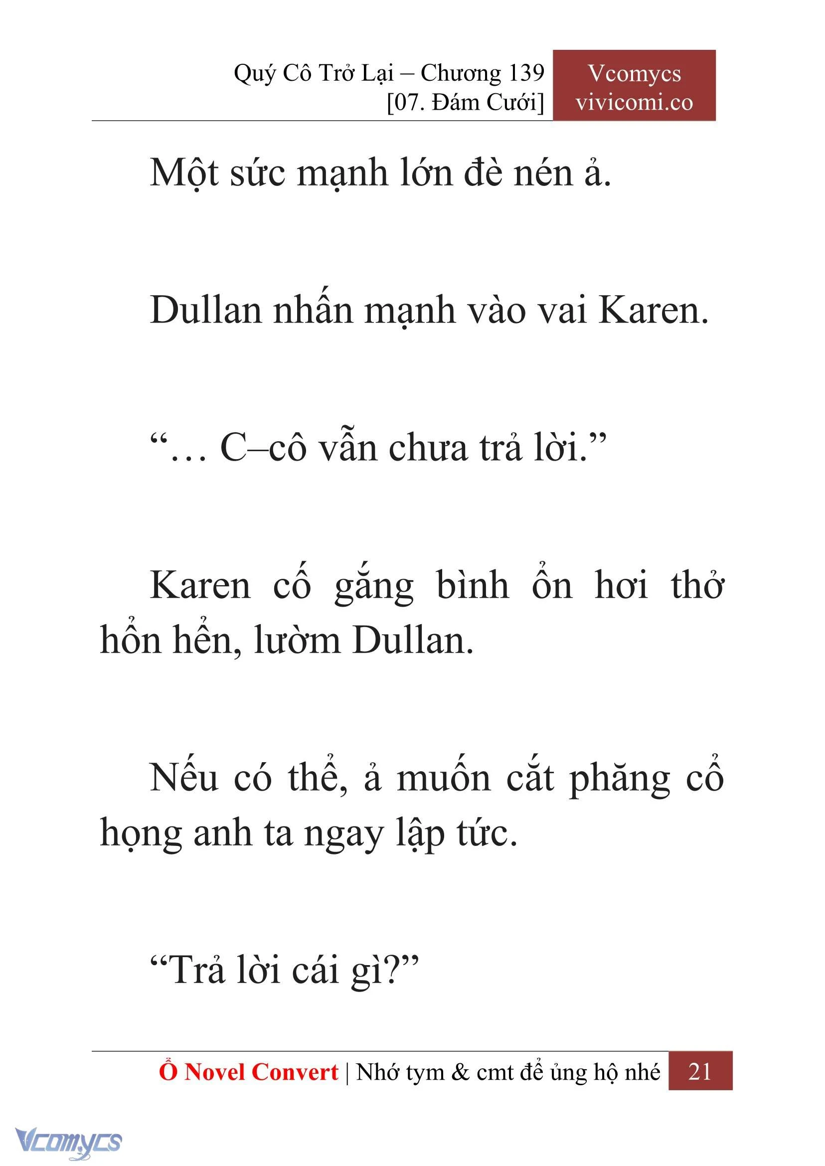 [Novel] Quý Cô Trở Lại Chapter 139 - Trang 24