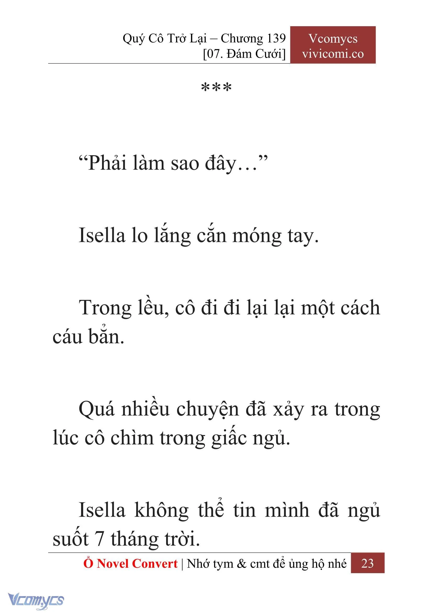 [Novel] Quý Cô Trở Lại Chapter 139 - Trang 26