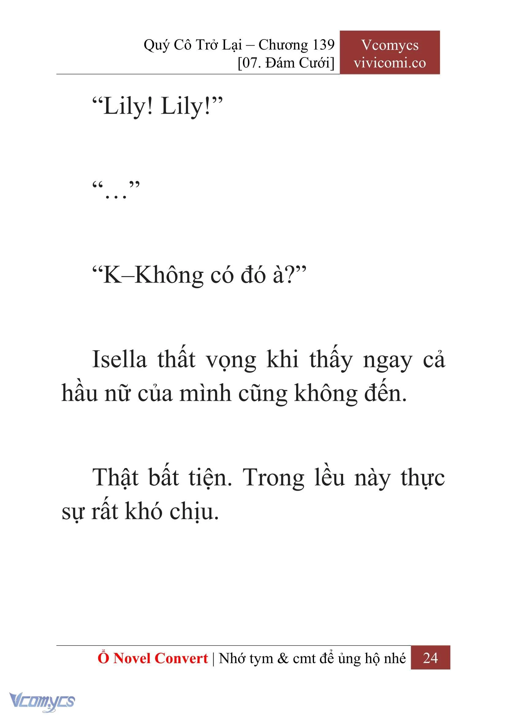 [Novel] Quý Cô Trở Lại Chapter 139 - Trang 27