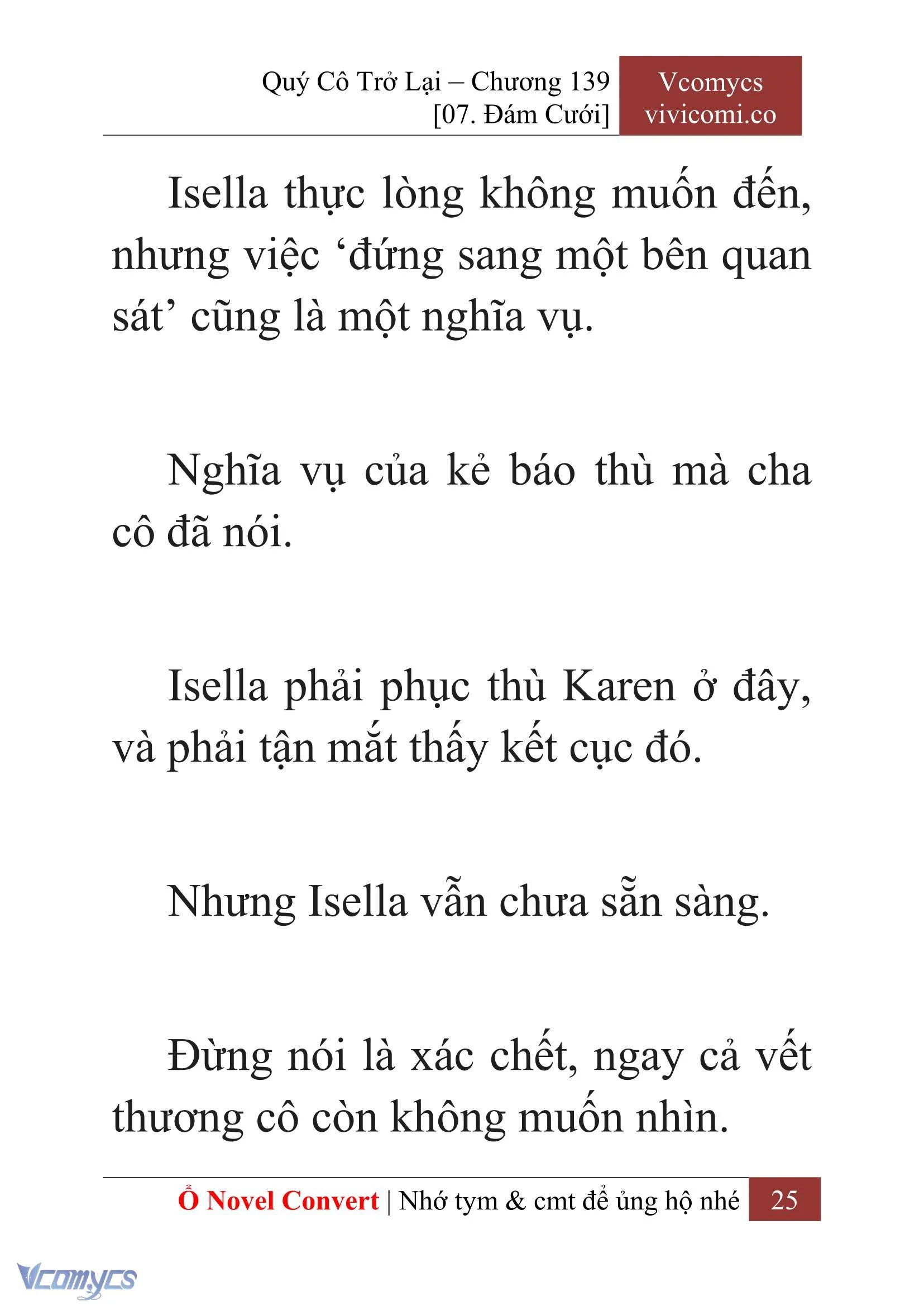[Novel] Quý Cô Trở Lại Chapter 139 - Trang 28