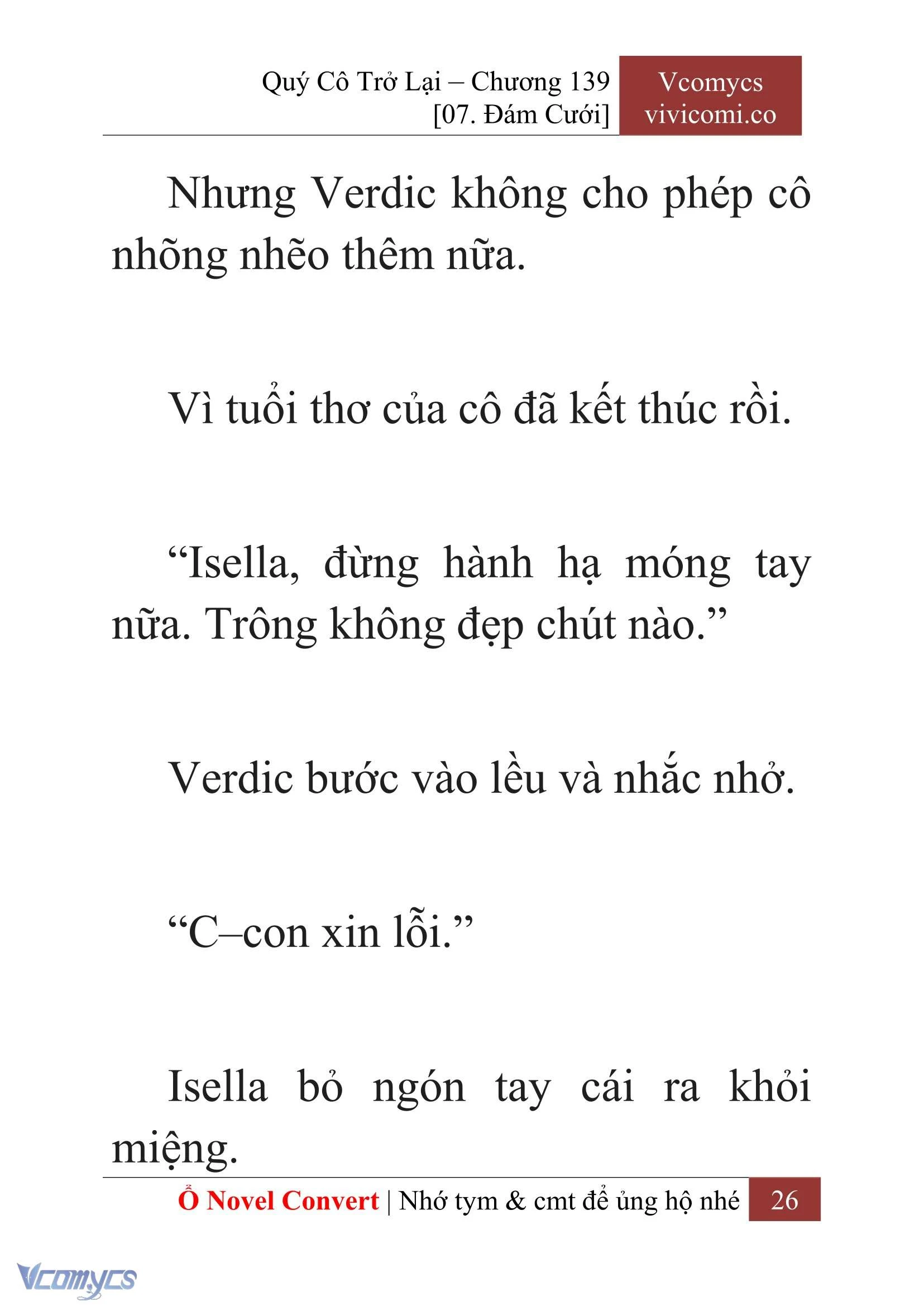[Novel] Quý Cô Trở Lại Chapter 139 - Trang 29