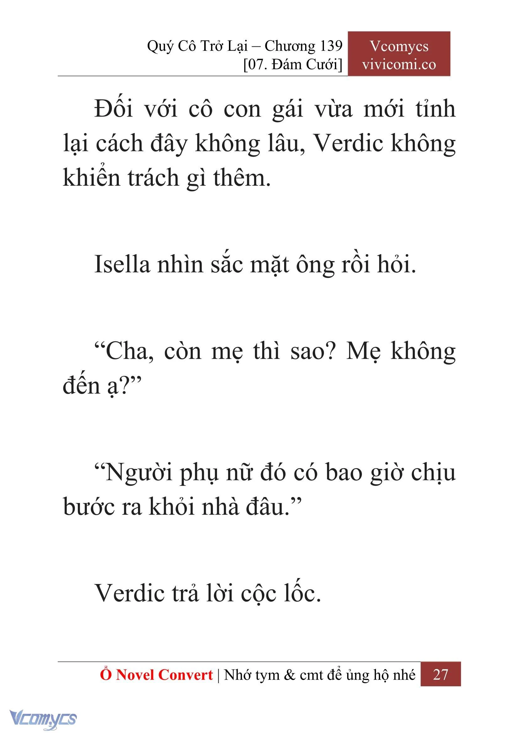 [Novel] Quý Cô Trở Lại Chapter 139 - Trang 30