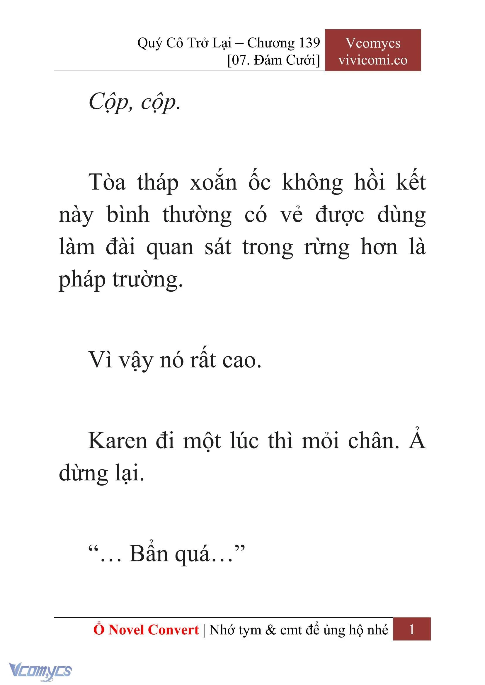 [Novel] Quý Cô Trở Lại Chapter 139 - Trang 4