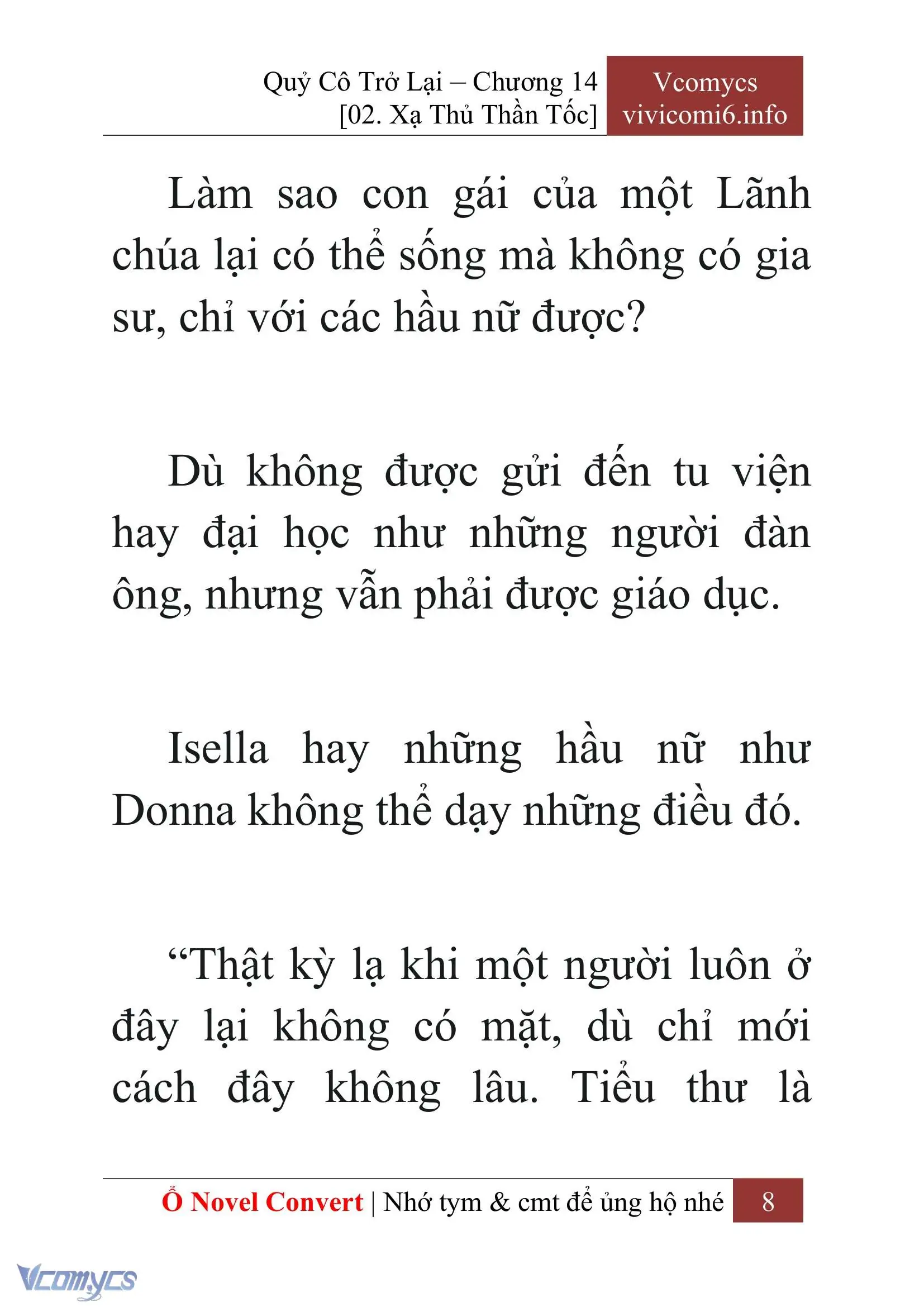 [Novel] Quý Cô Trở Lại Chapter 14 - Trang 11