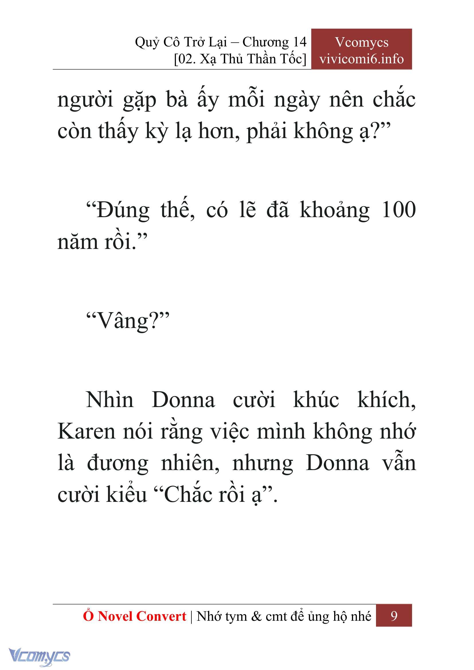 [Novel] Quý Cô Trở Lại Chapter 14 - Trang 12