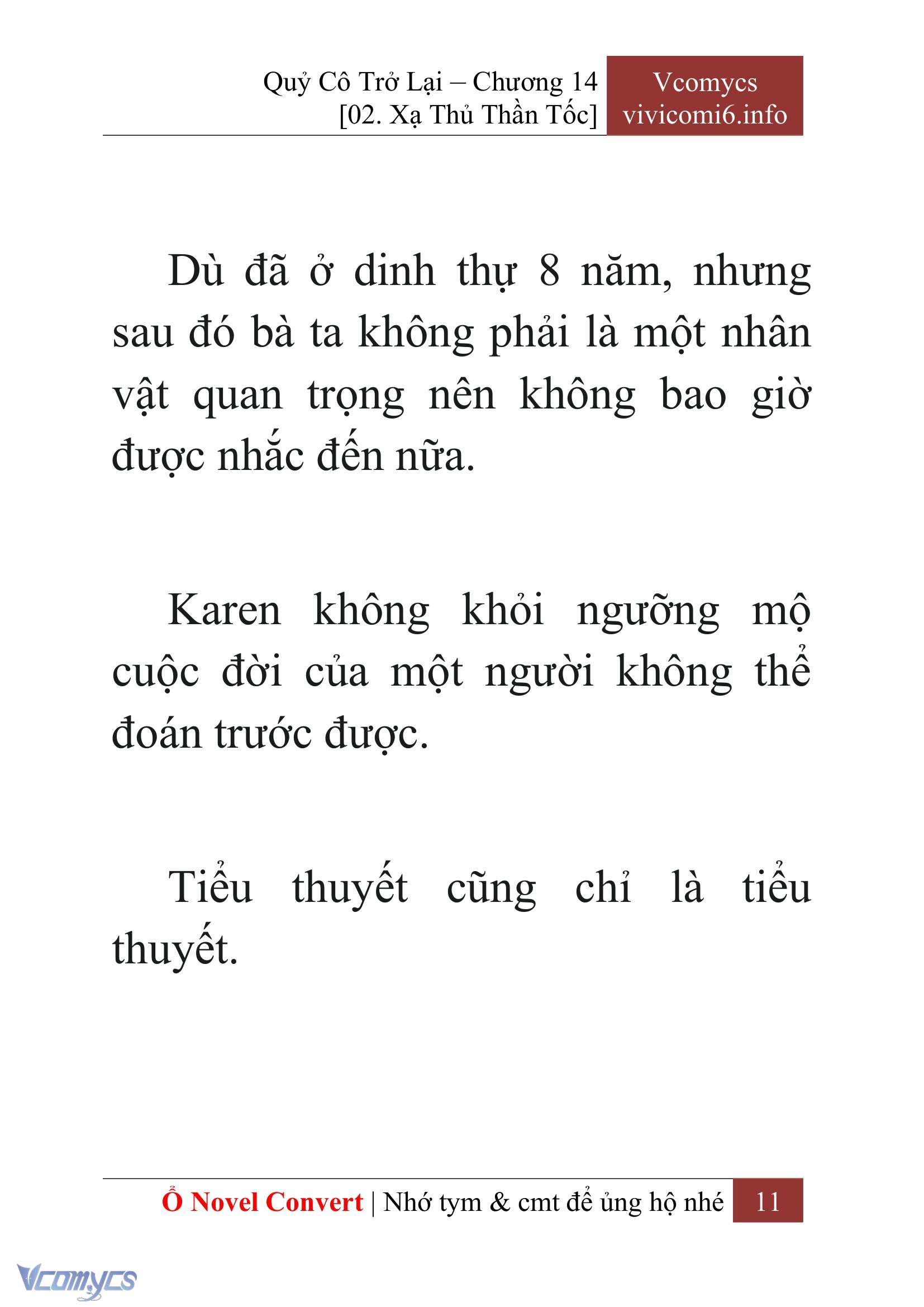 [Novel] Quý Cô Trở Lại Chapter 14 - Trang 14