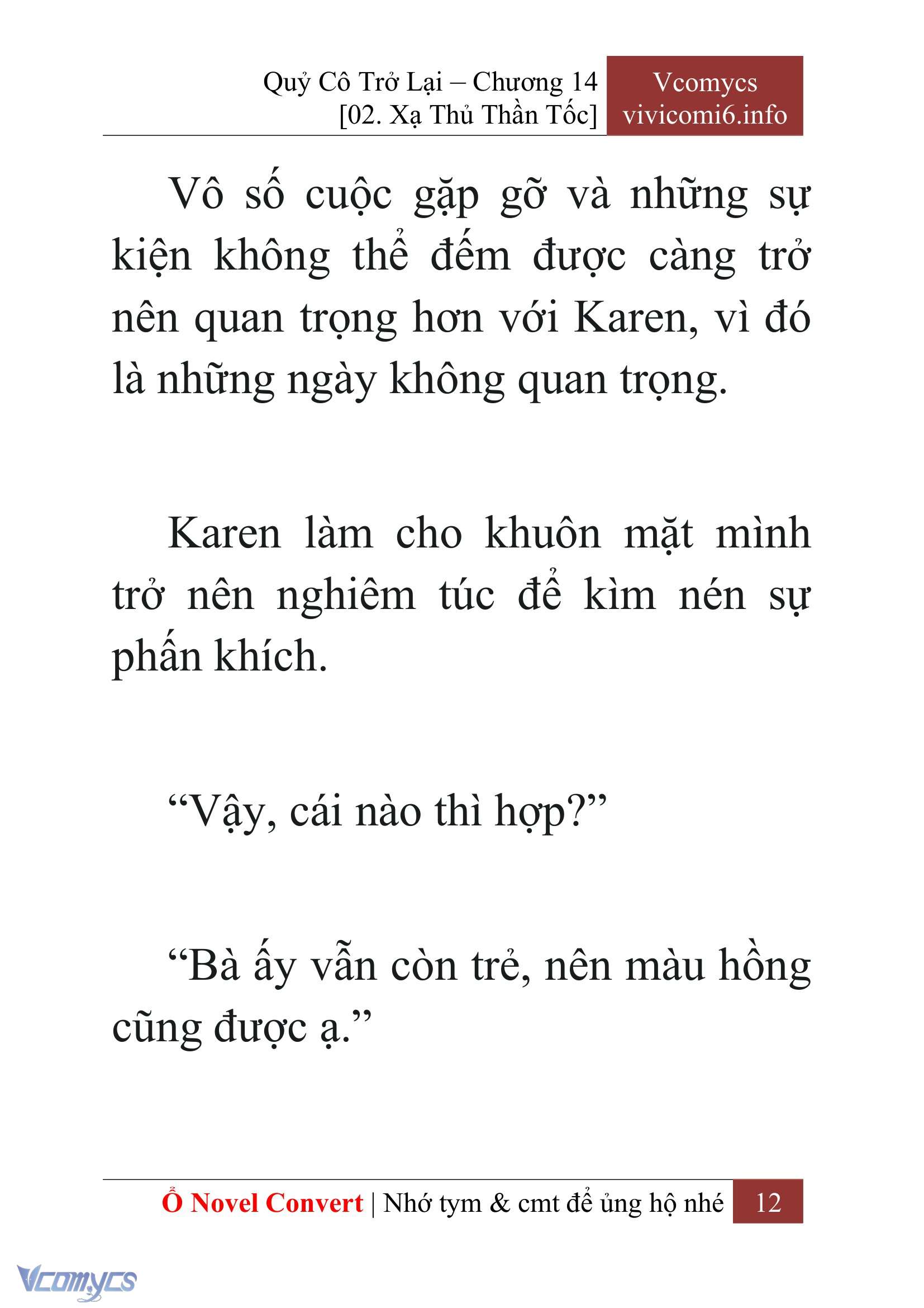 [Novel] Quý Cô Trở Lại Chapter 14 - Trang 15