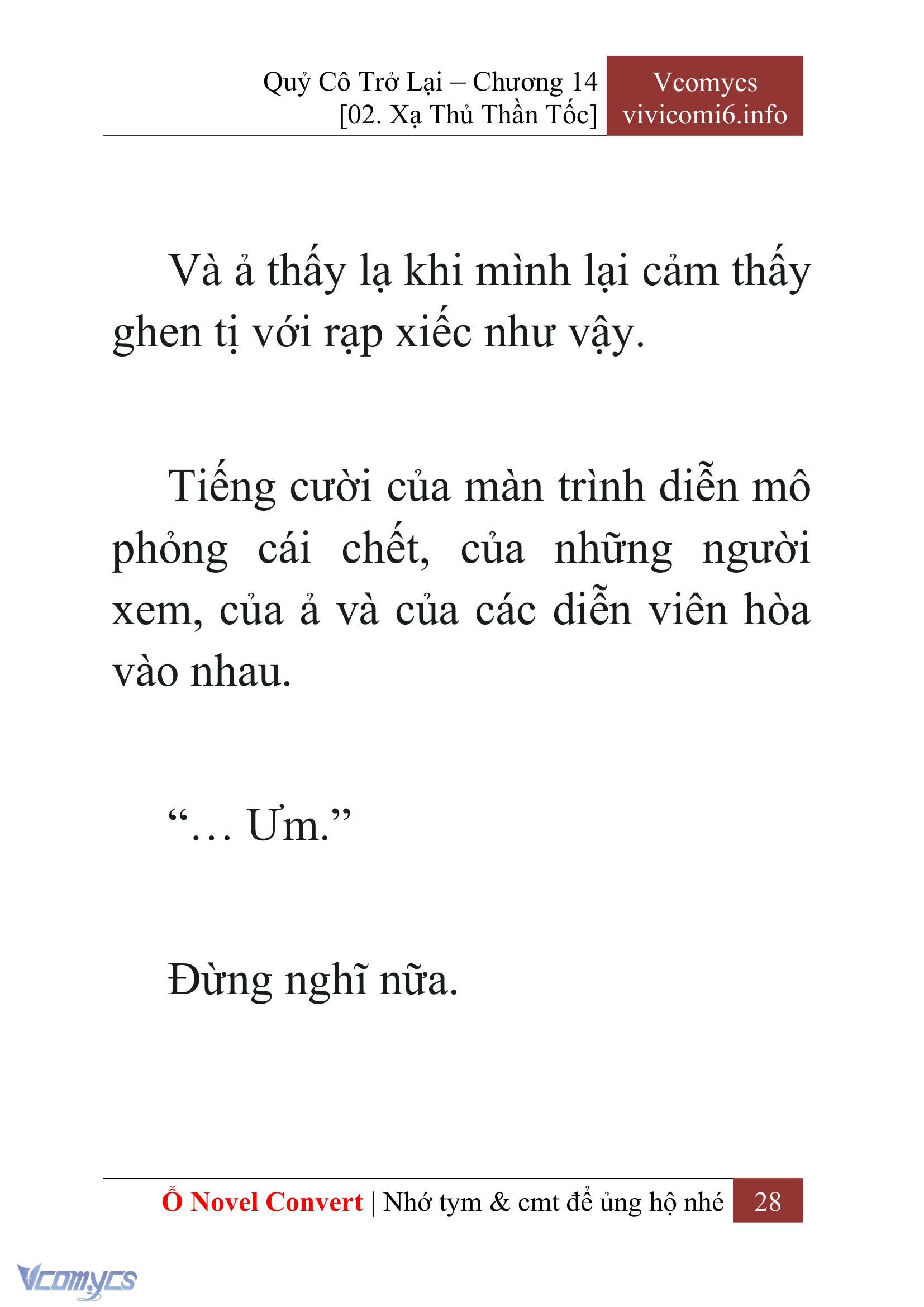 [Novel] Quý Cô Trở Lại Chapter 14 - Trang 31