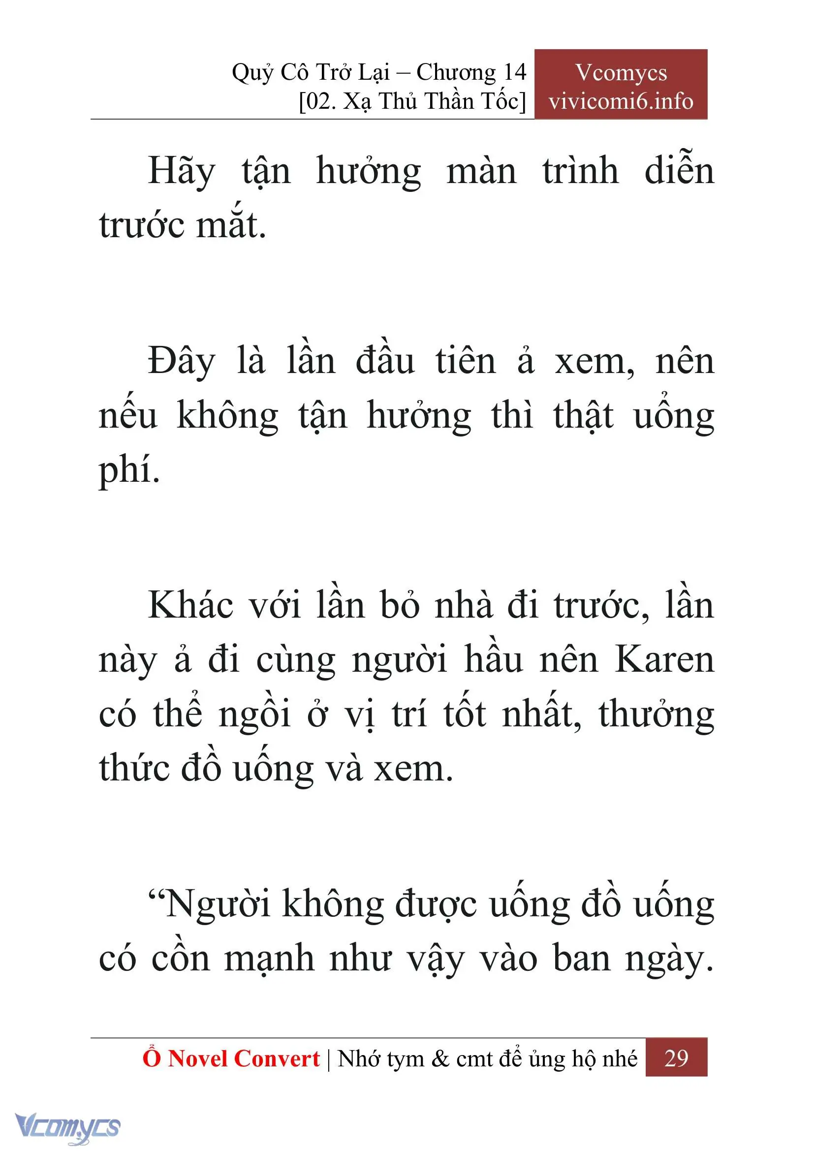 [Novel] Quý Cô Trở Lại Chapter 14 - Trang 32