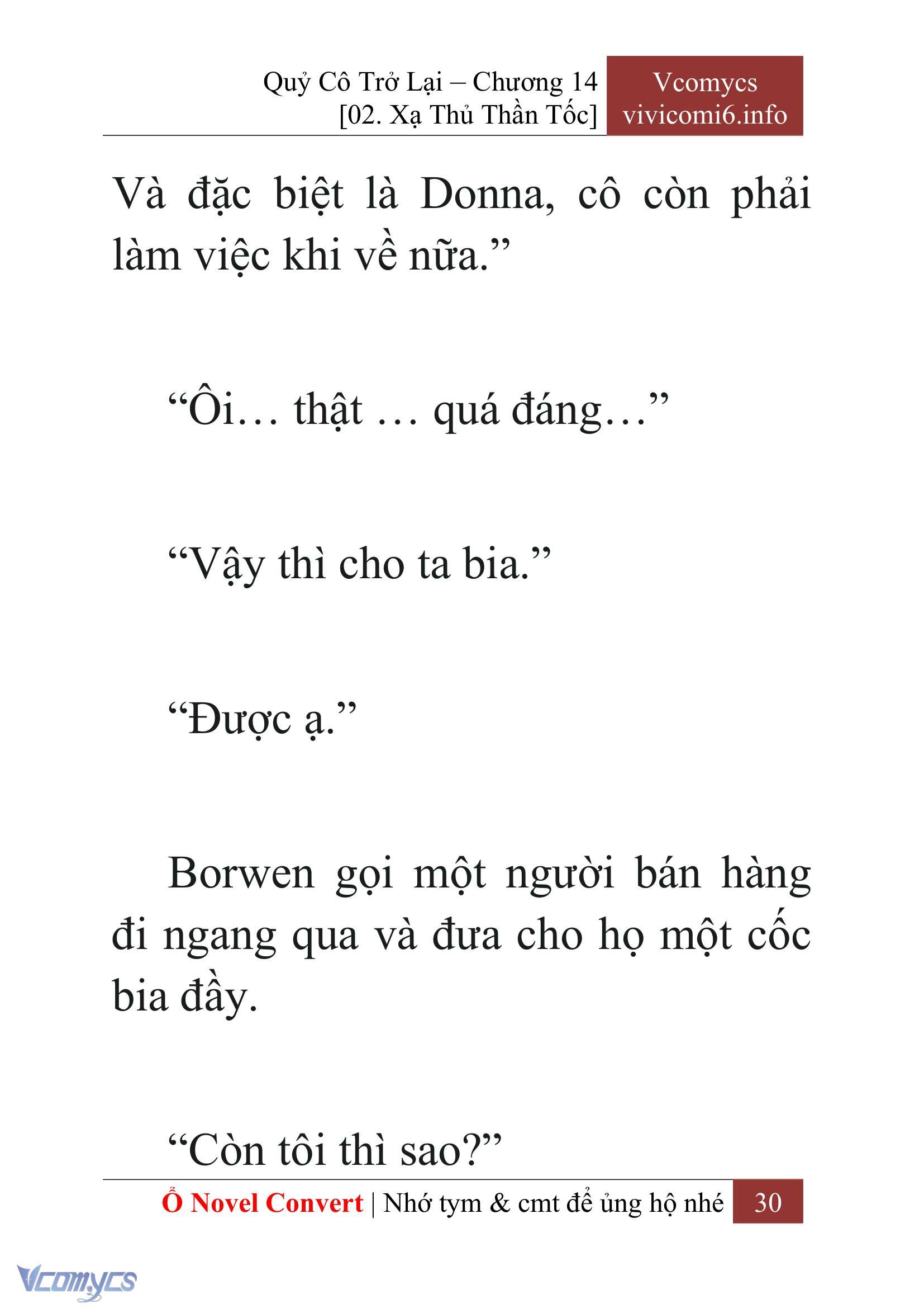 [Novel] Quý Cô Trở Lại Chapter 14 - Trang 33