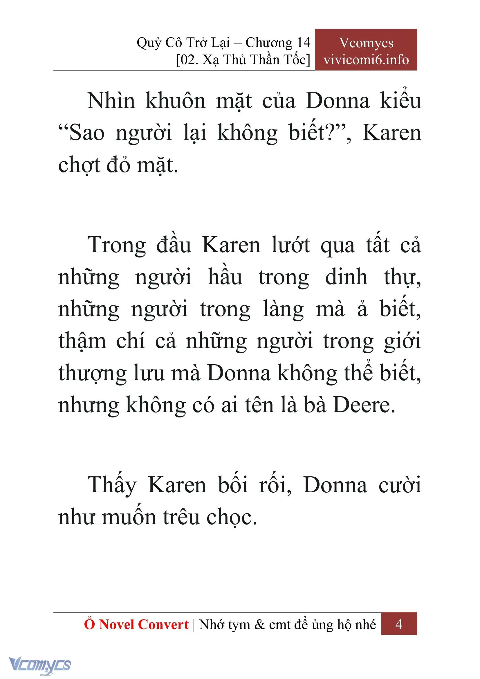 [Novel] Quý Cô Trở Lại Chapter 14 - Trang 7