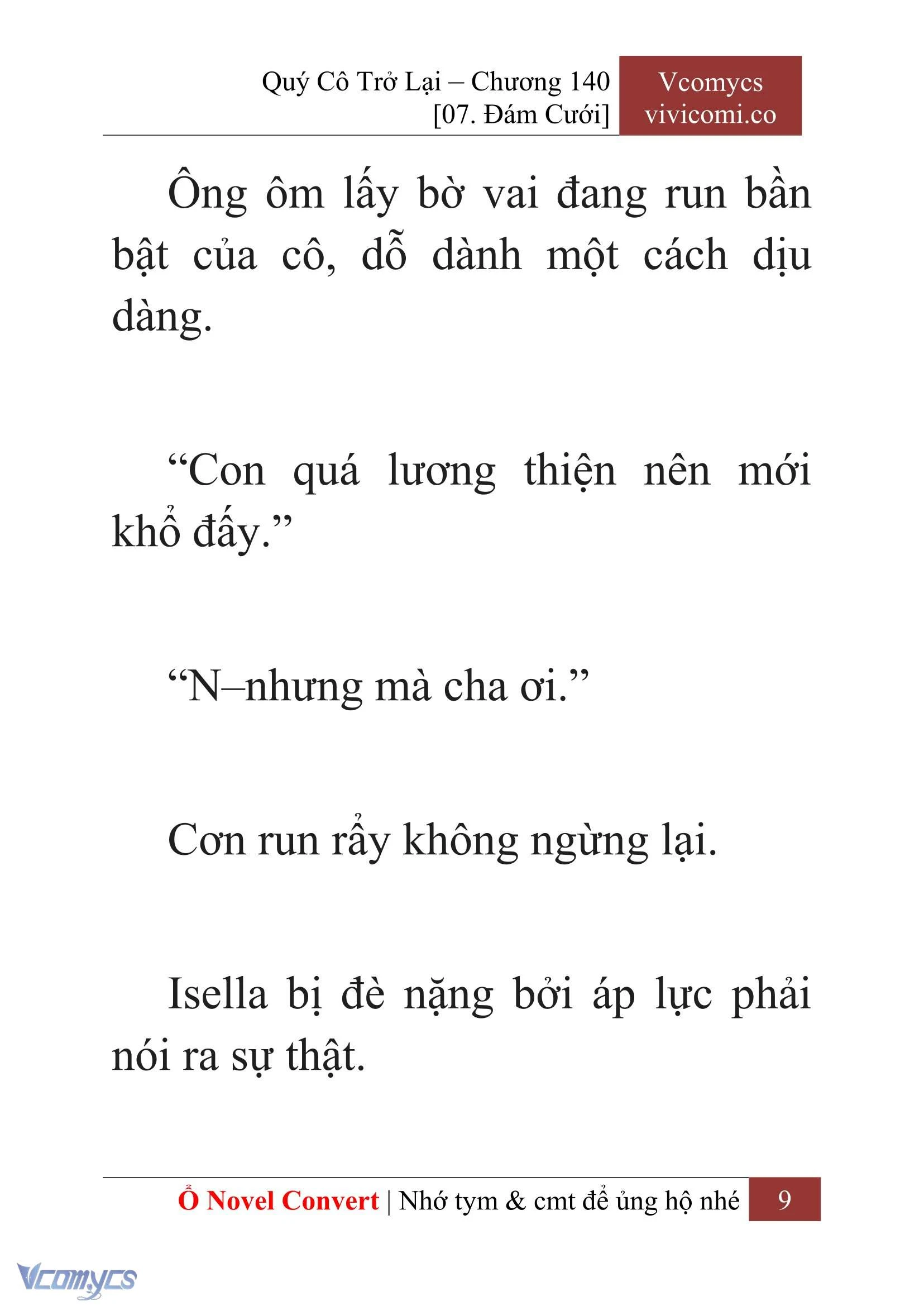 [Novel] Quý Cô Trở Lại Chapter 140 - Trang 12