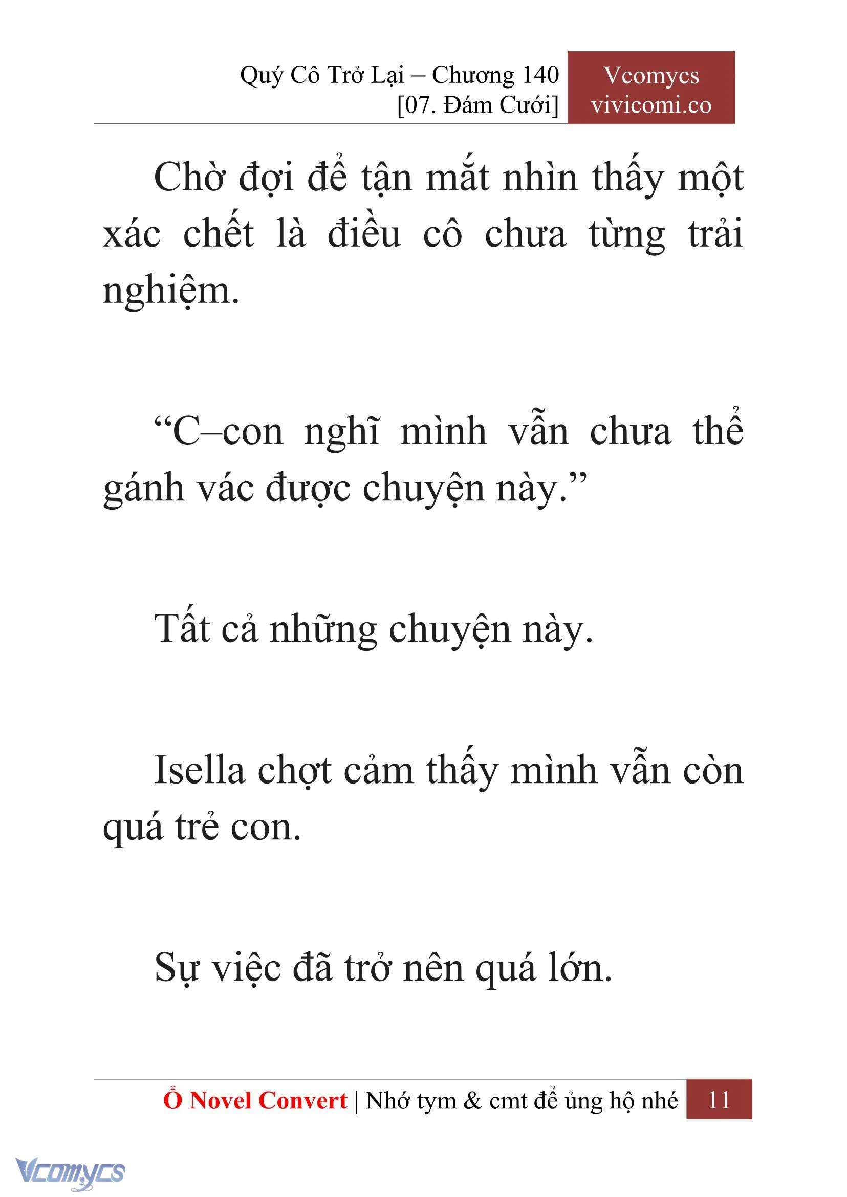 [Novel] Quý Cô Trở Lại Chapter 140 - Trang 14