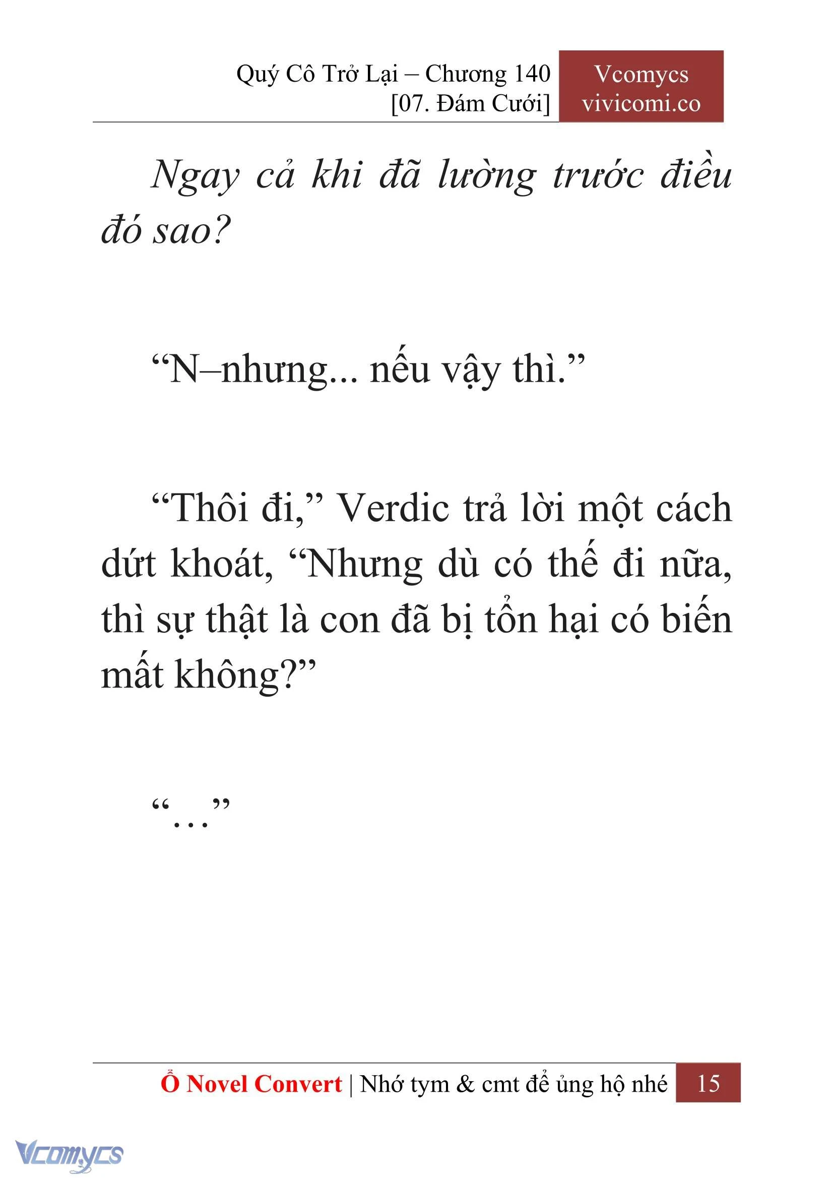 [Novel] Quý Cô Trở Lại Chapter 140 - Trang 18
