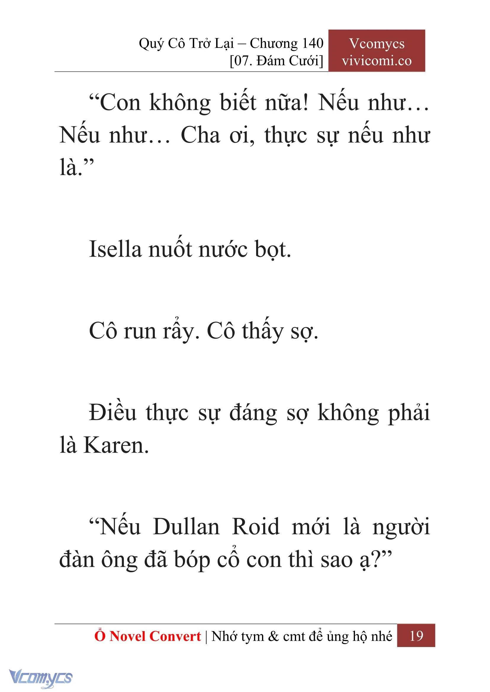 [Novel] Quý Cô Trở Lại Chapter 140 - Trang 22