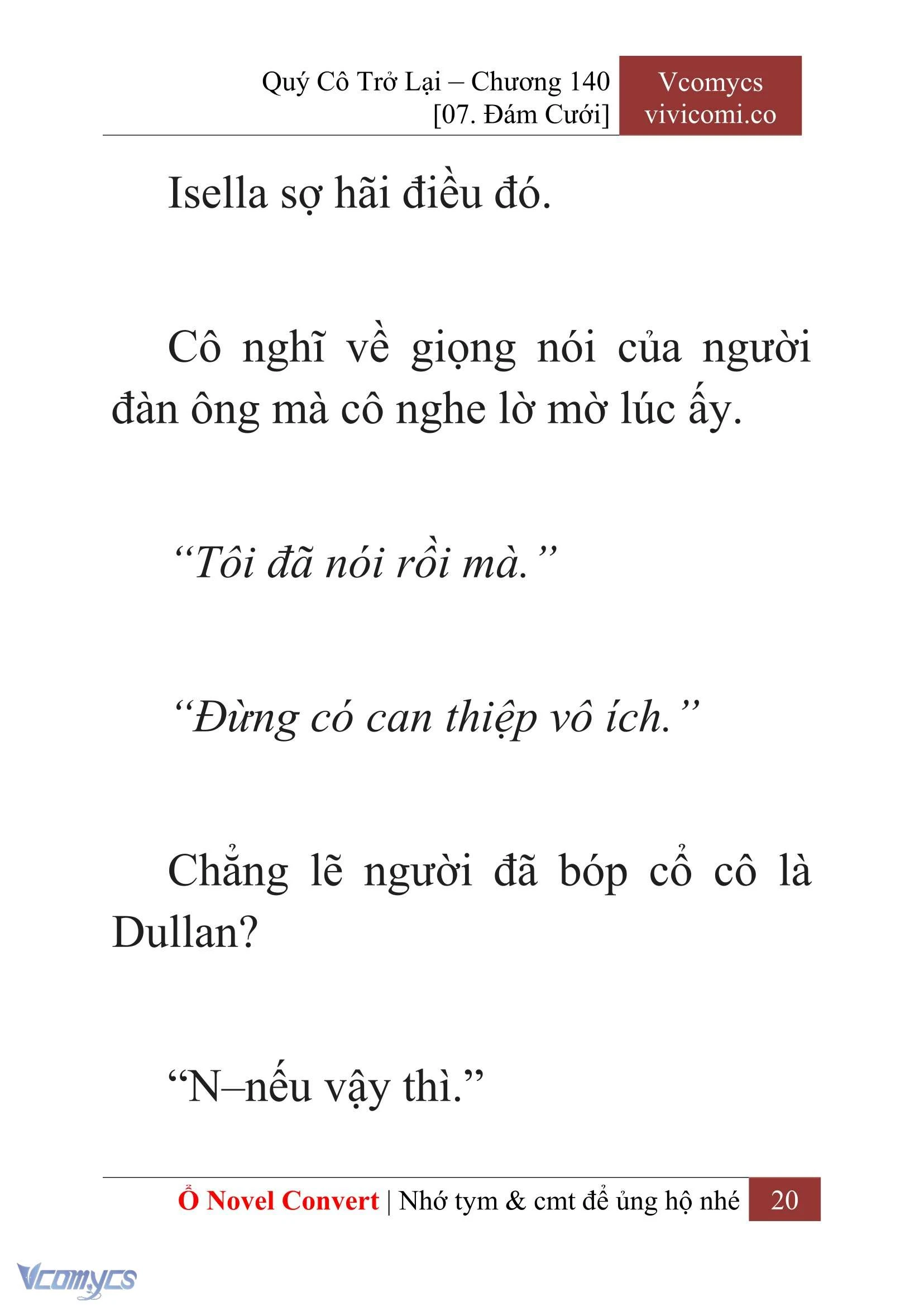 [Novel] Quý Cô Trở Lại Chapter 140 - Trang 23