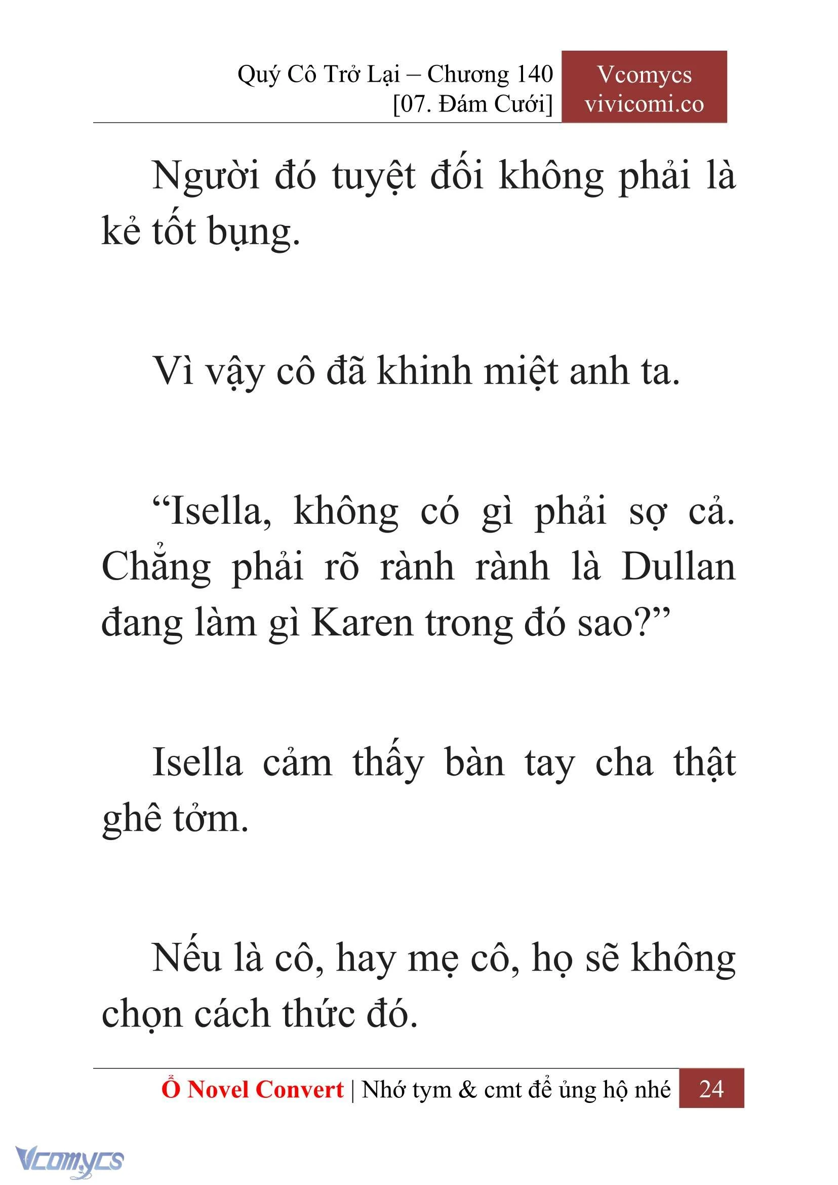 [Novel] Quý Cô Trở Lại Chapter 140 - Trang 27