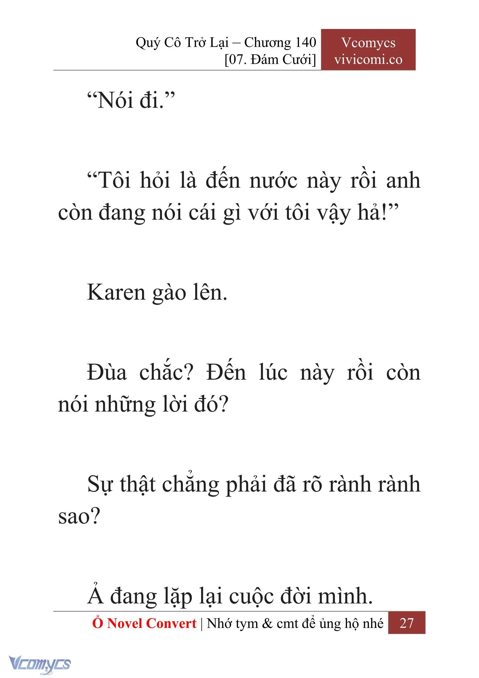 [Novel] Quý Cô Trở Lại Chapter 140 - Trang 30
