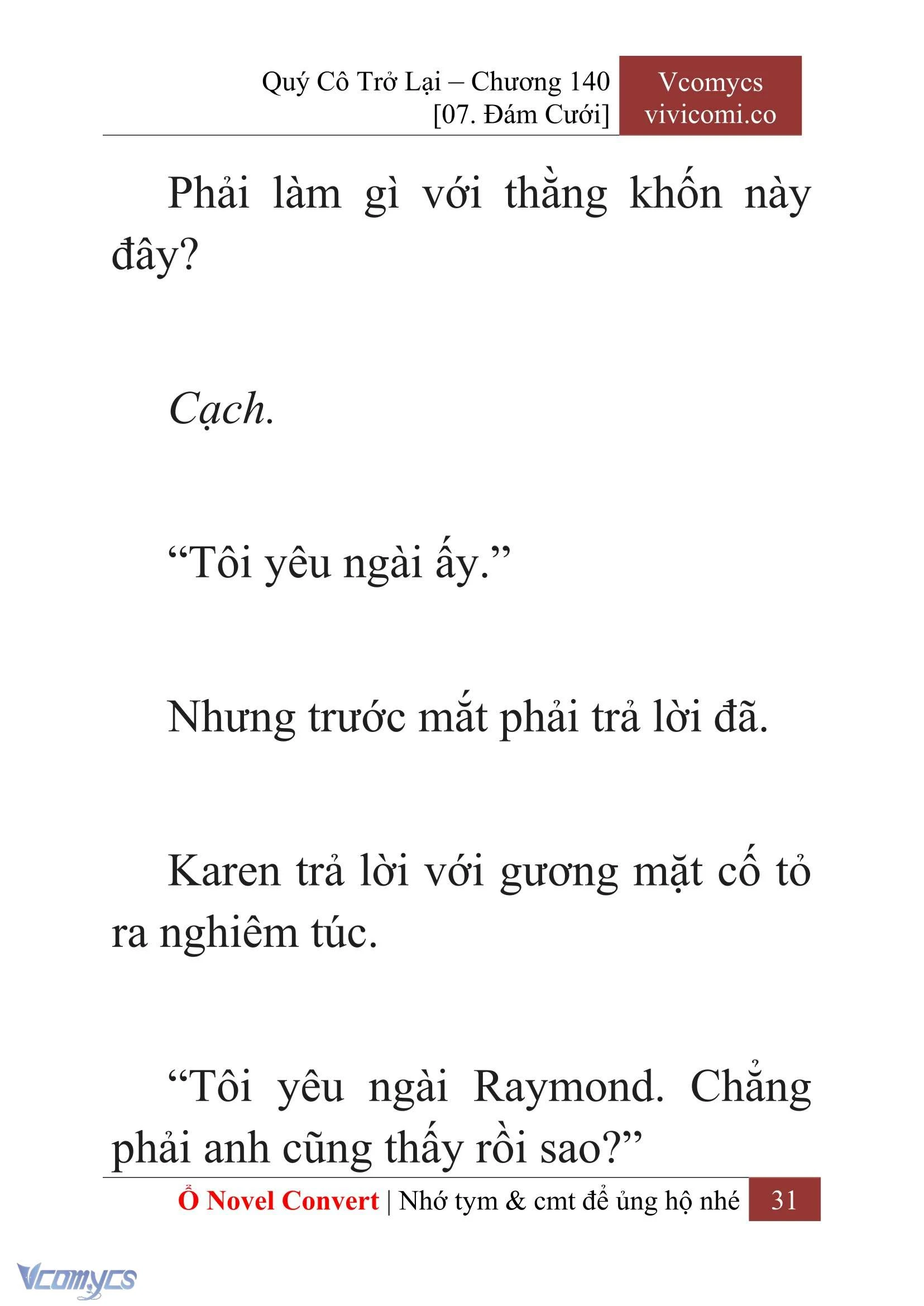[Novel] Quý Cô Trở Lại Chapter 140 - Trang 34