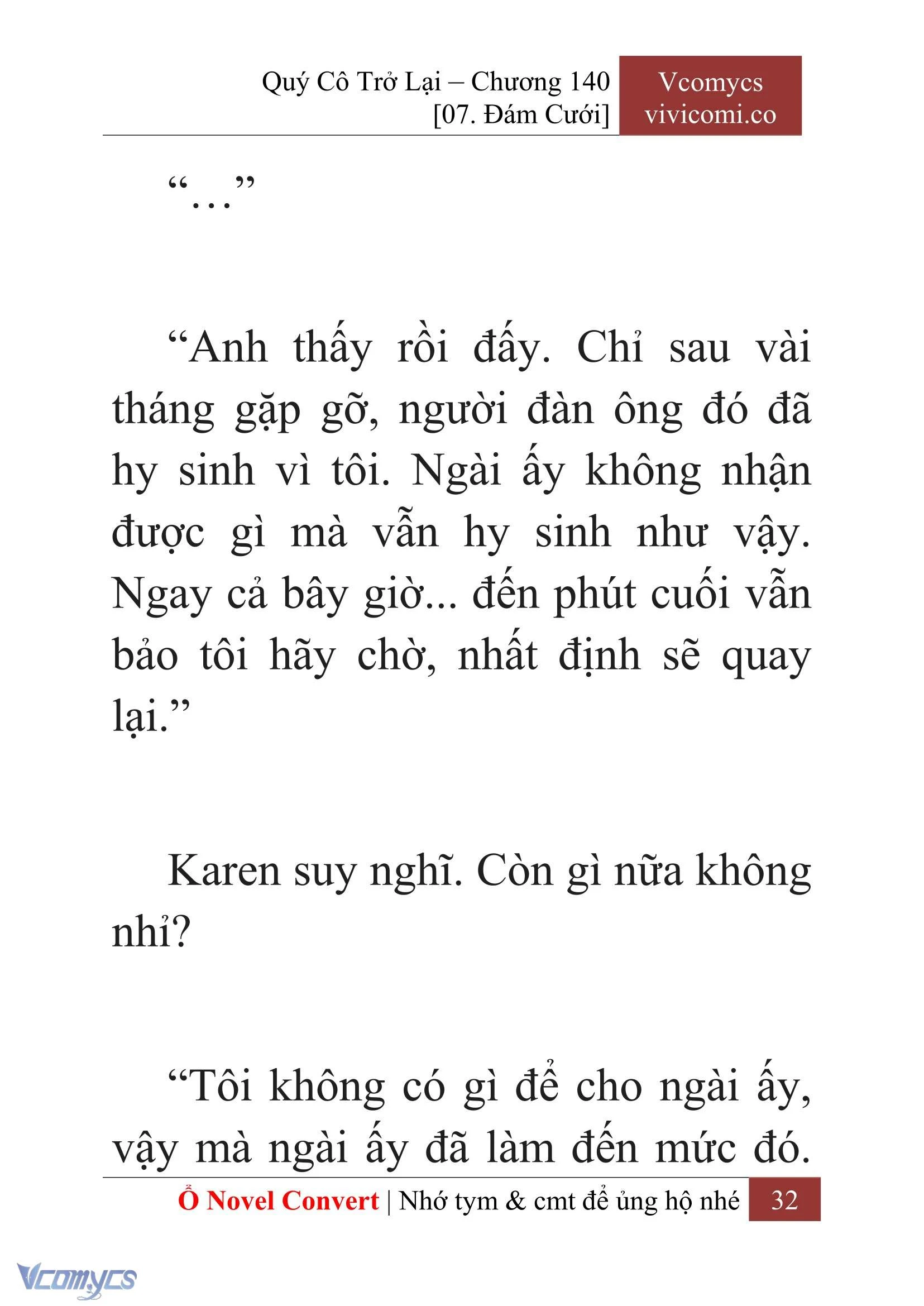 [Novel] Quý Cô Trở Lại Chapter 140 - Trang 35