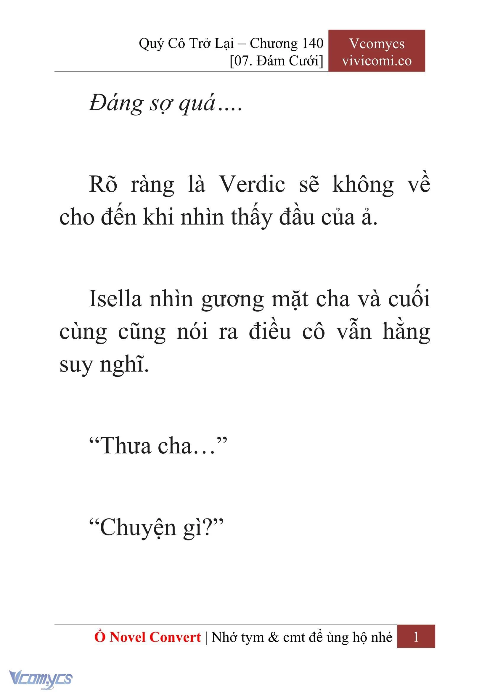 [Novel] Quý Cô Trở Lại Chapter 140 - Trang 4