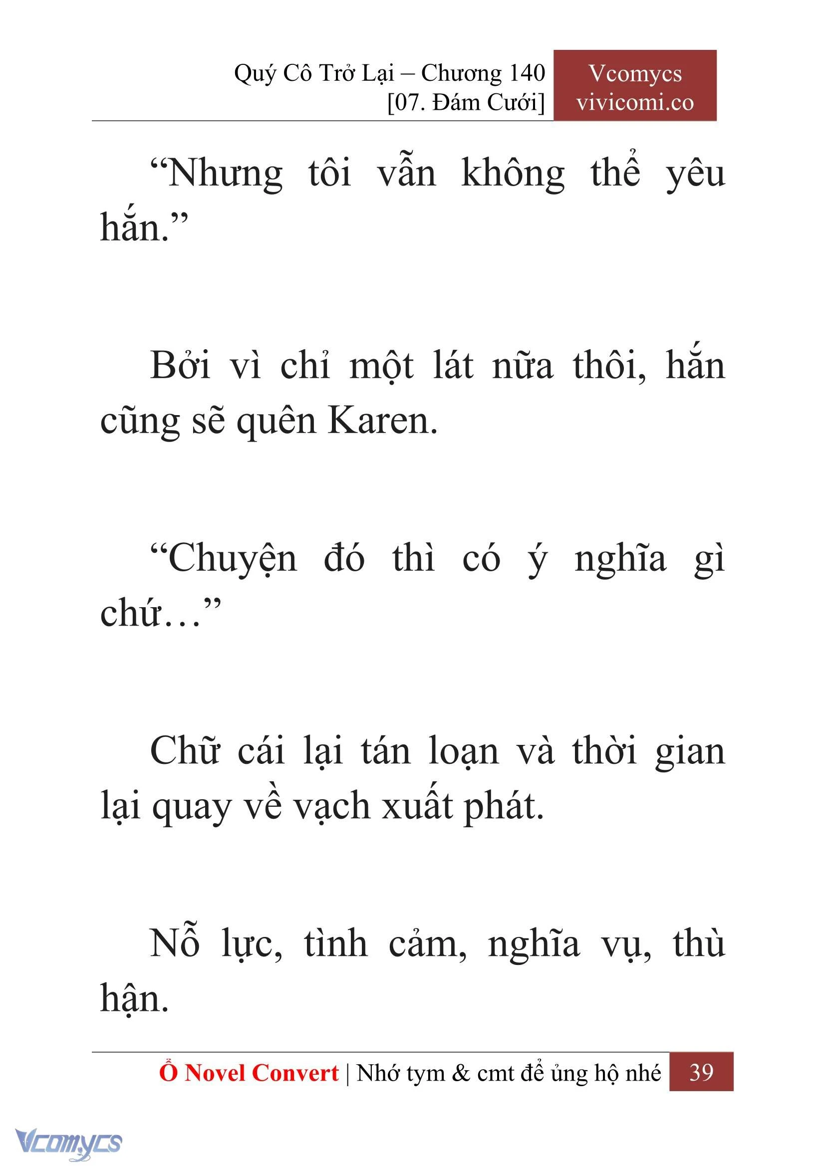 [Novel] Quý Cô Trở Lại Chapter 140 - Trang 42