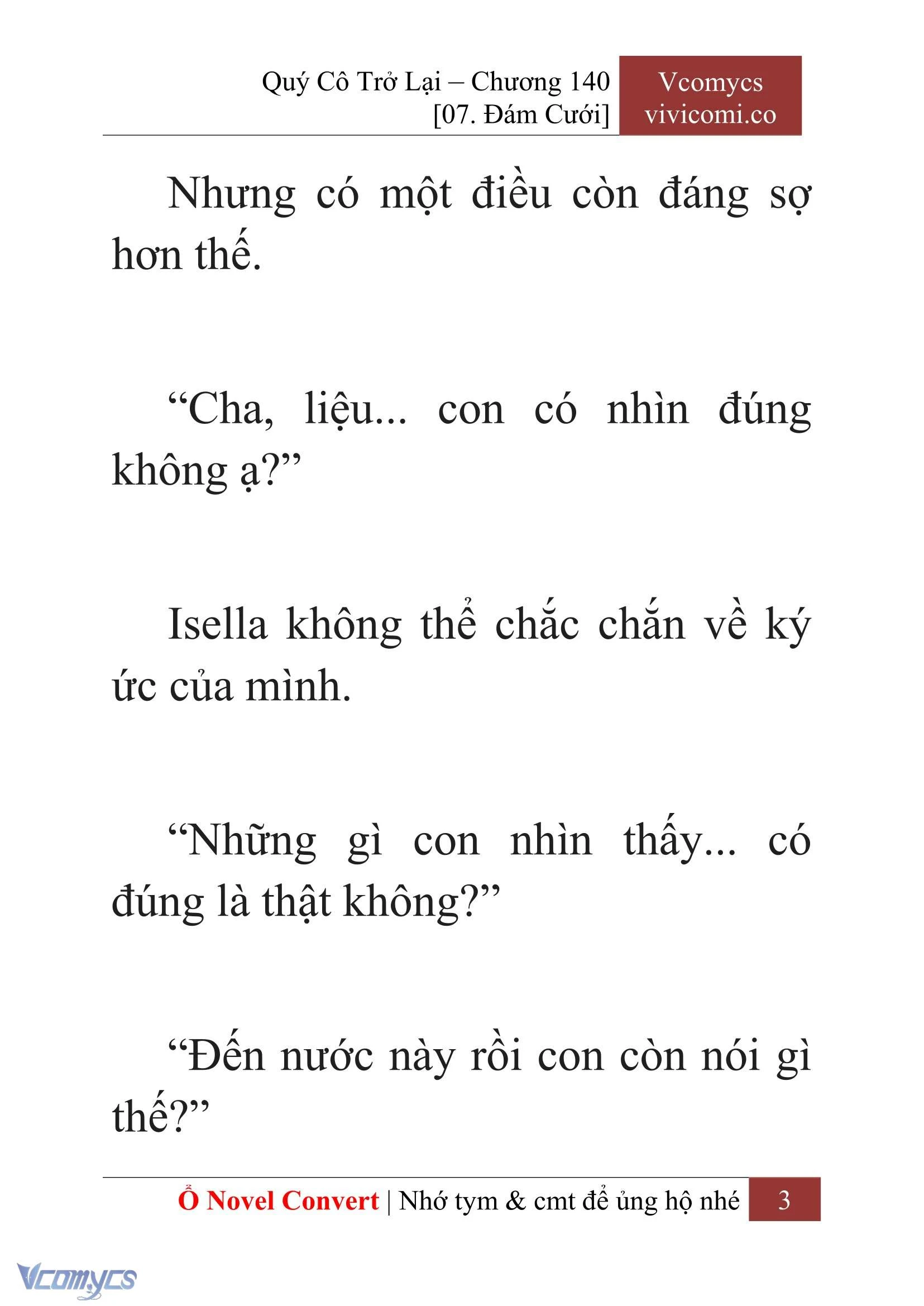 [Novel] Quý Cô Trở Lại Chapter 140 - Trang 6