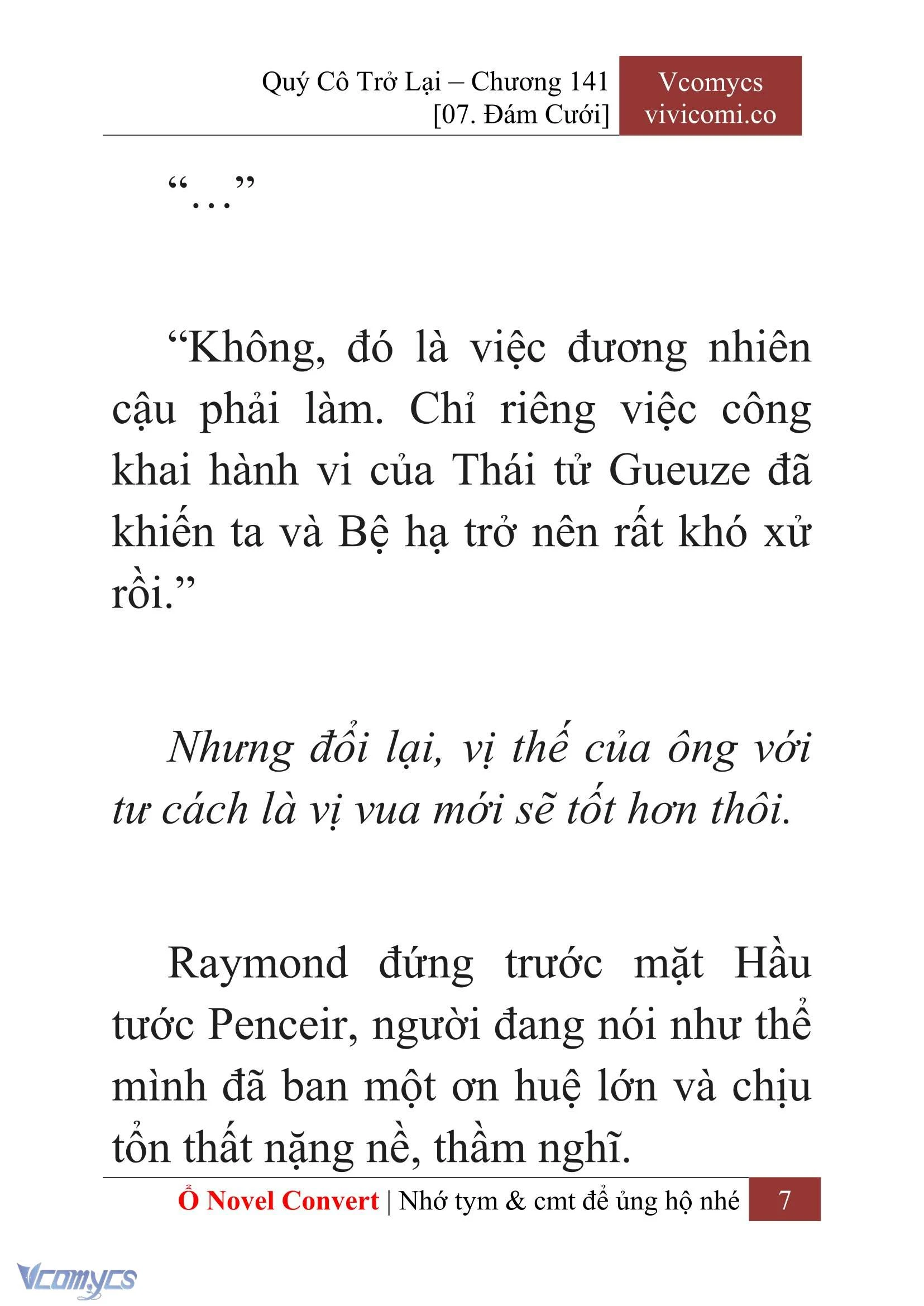 [Novel] Quý Cô Trở Lại Chapter 141 - Trang 10