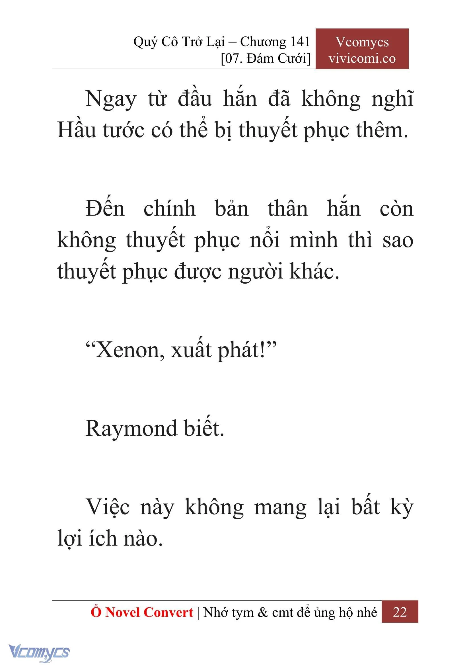 [Novel] Quý Cô Trở Lại Chapter 141 - Trang 25