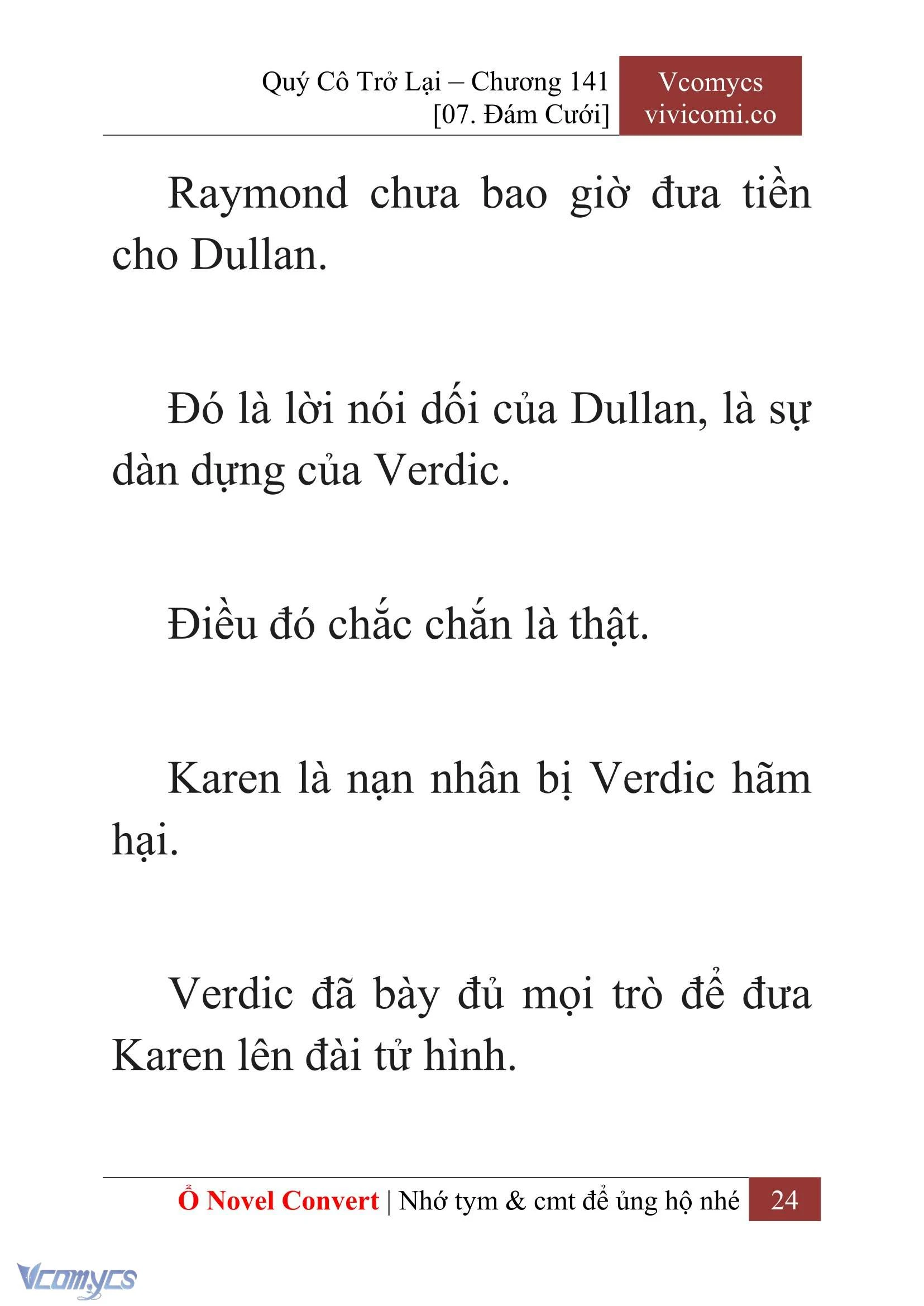 [Novel] Quý Cô Trở Lại Chapter 141 - Trang 27
