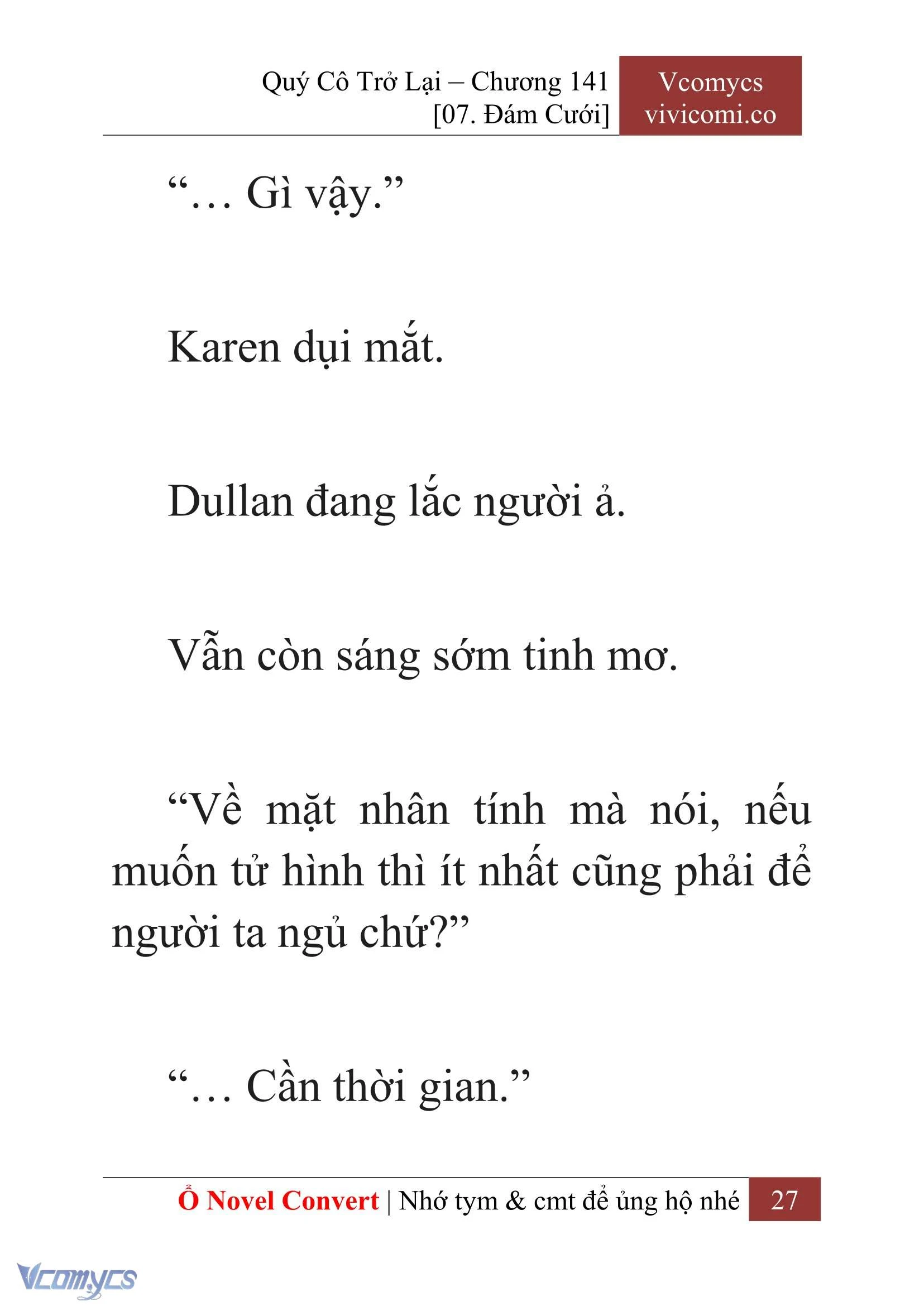[Novel] Quý Cô Trở Lại Chapter 141 - Trang 30