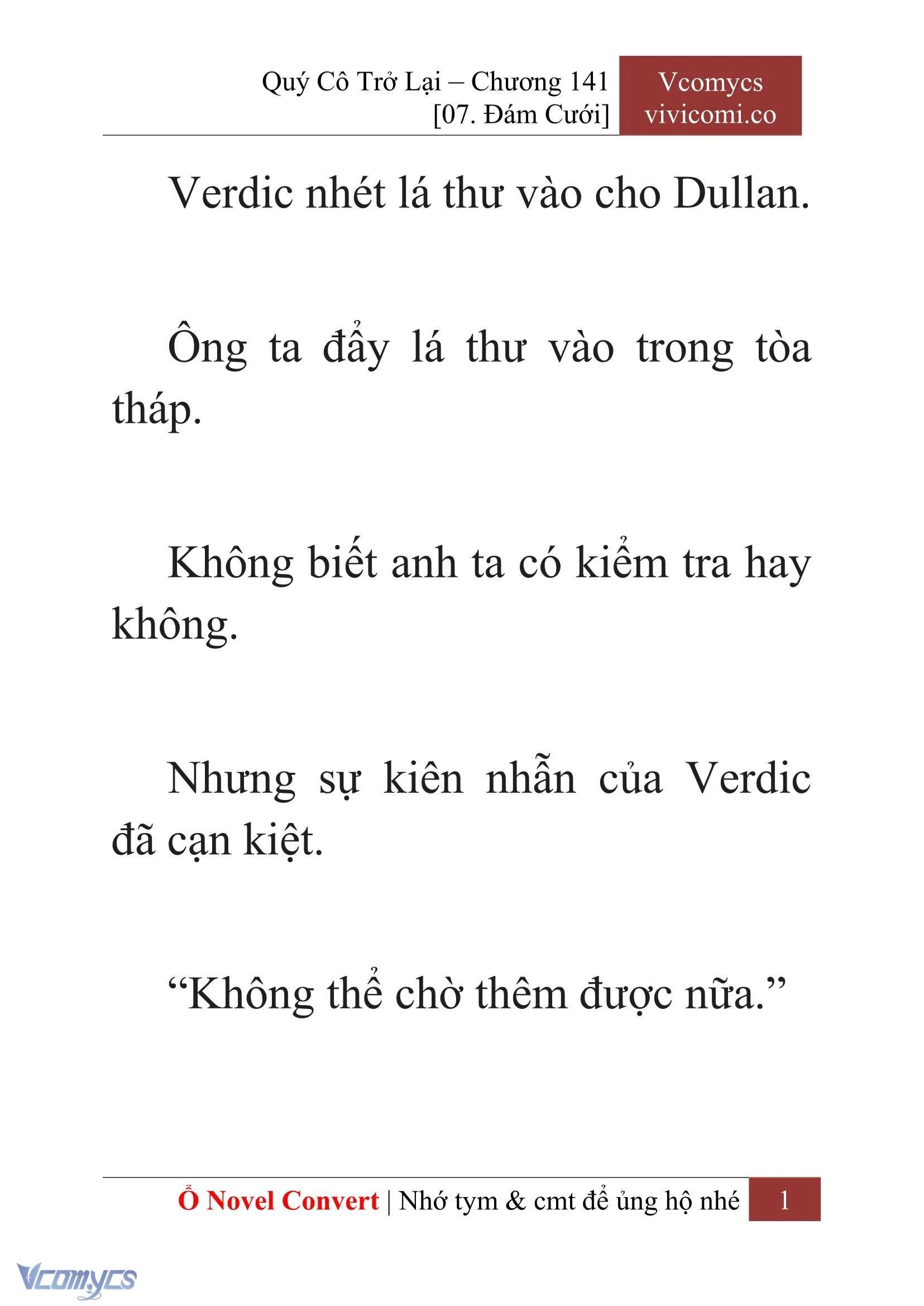 [Novel] Quý Cô Trở Lại Chapter 141 - Trang 4