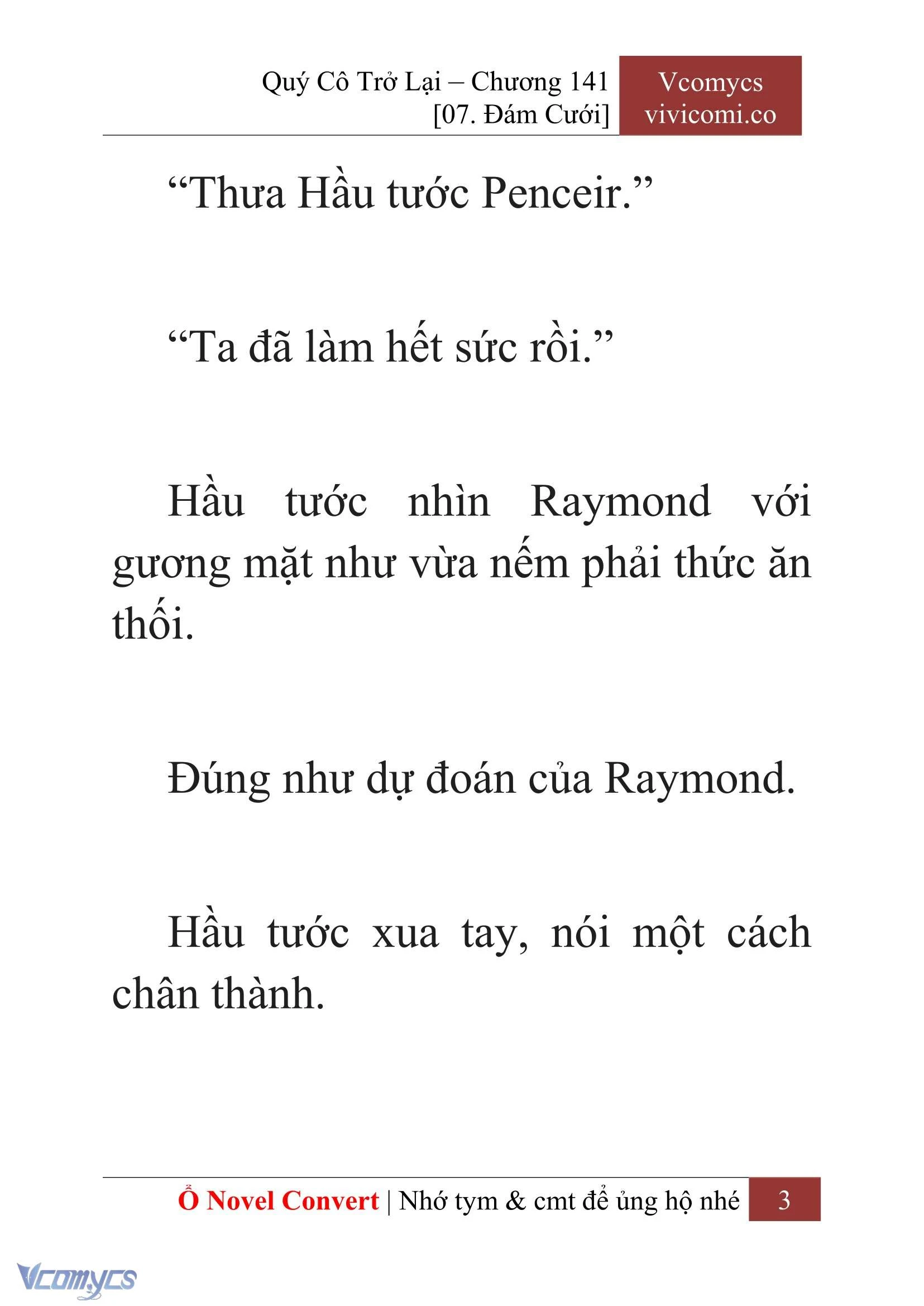 [Novel] Quý Cô Trở Lại Chapter 141 - Trang 6