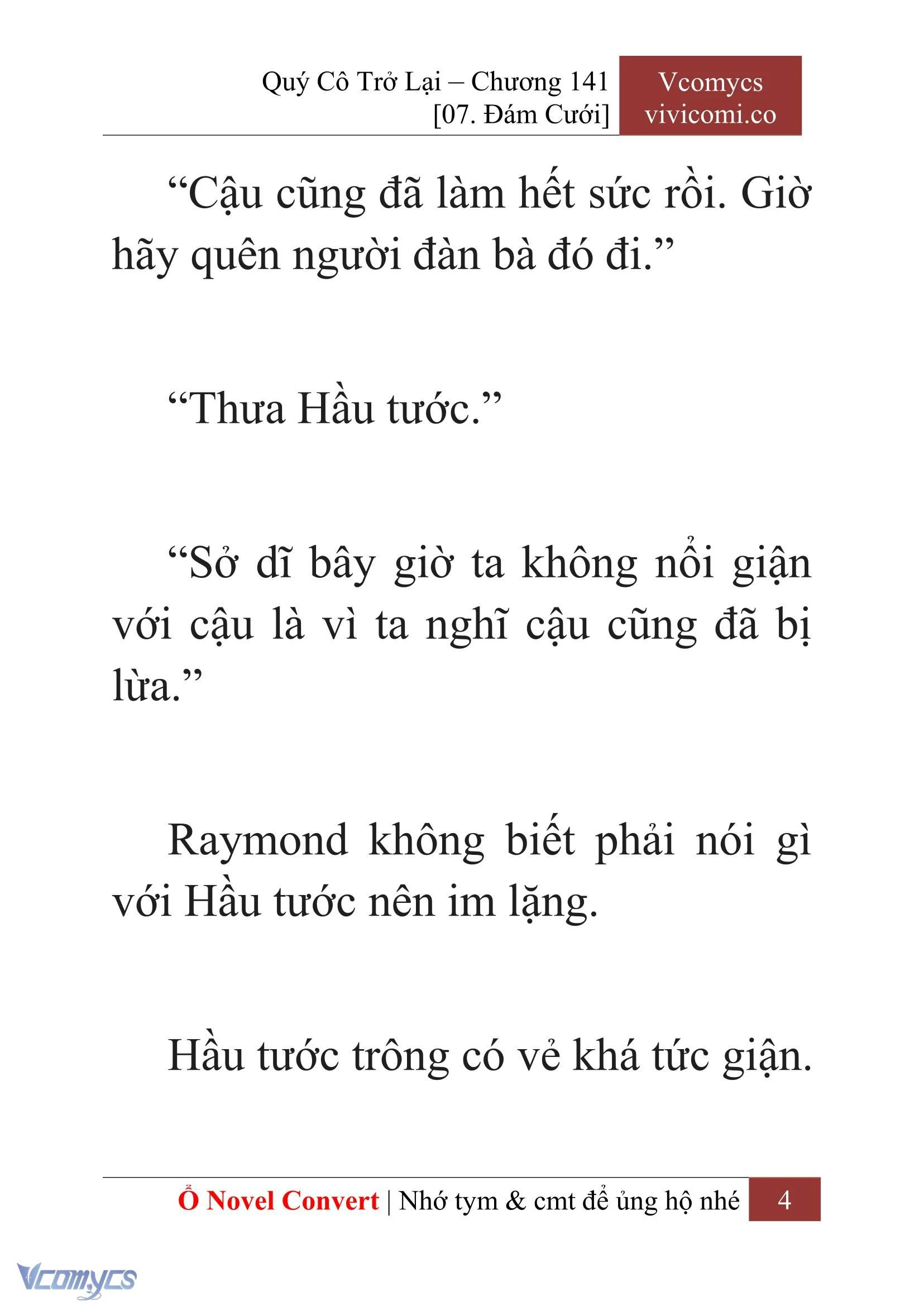 [Novel] Quý Cô Trở Lại Chapter 141 - Trang 7