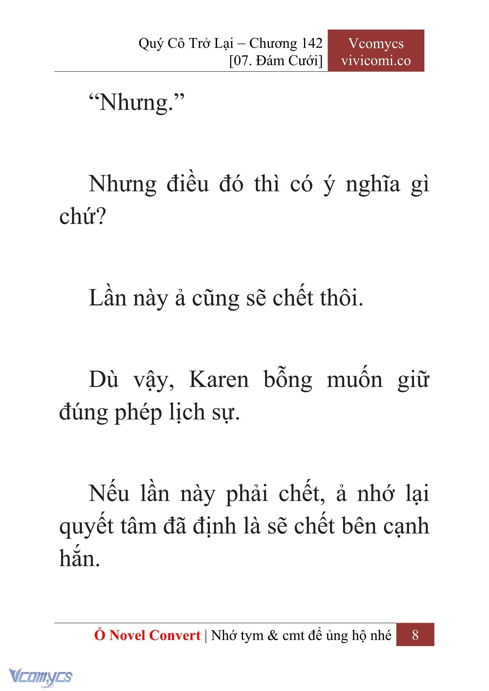 [Novel] Quý Cô Trở Lại Chapter 142 - Trang 11