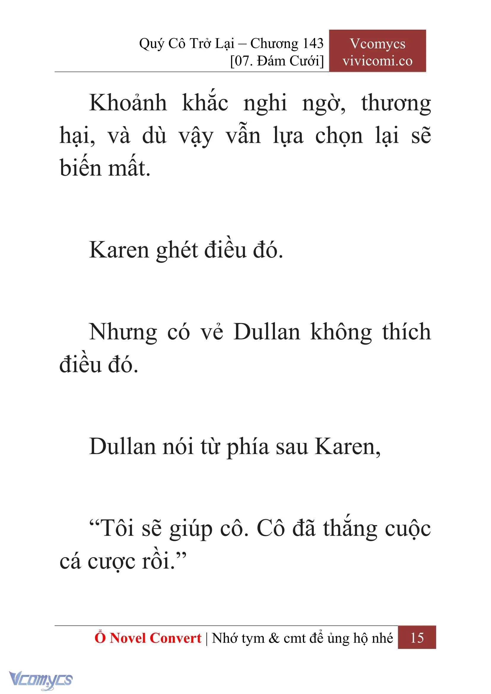 [Novel] Quý Cô Trở Lại Chapter 143 - Trang 18