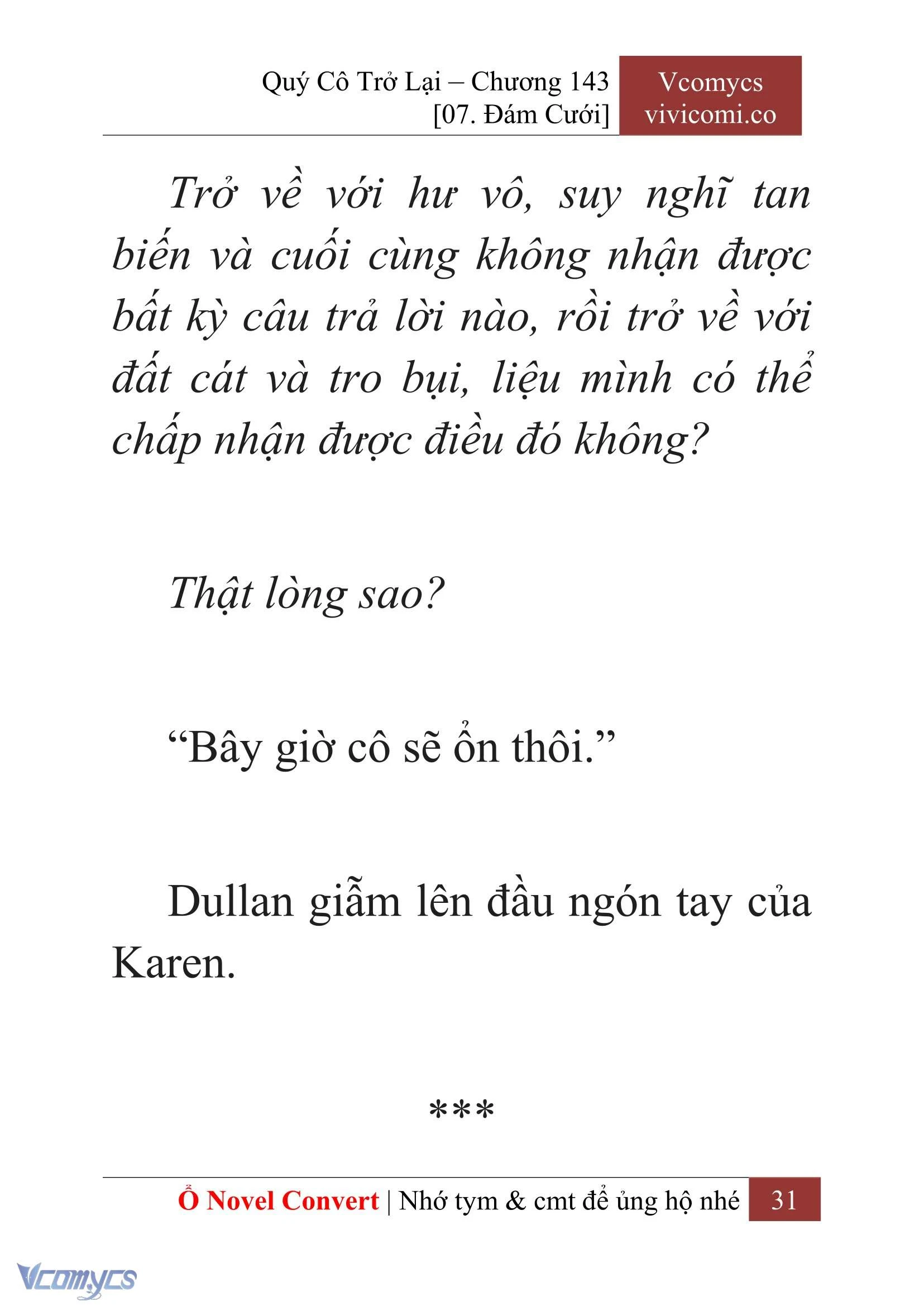 [Novel] Quý Cô Trở Lại Chapter 143 - Trang 34