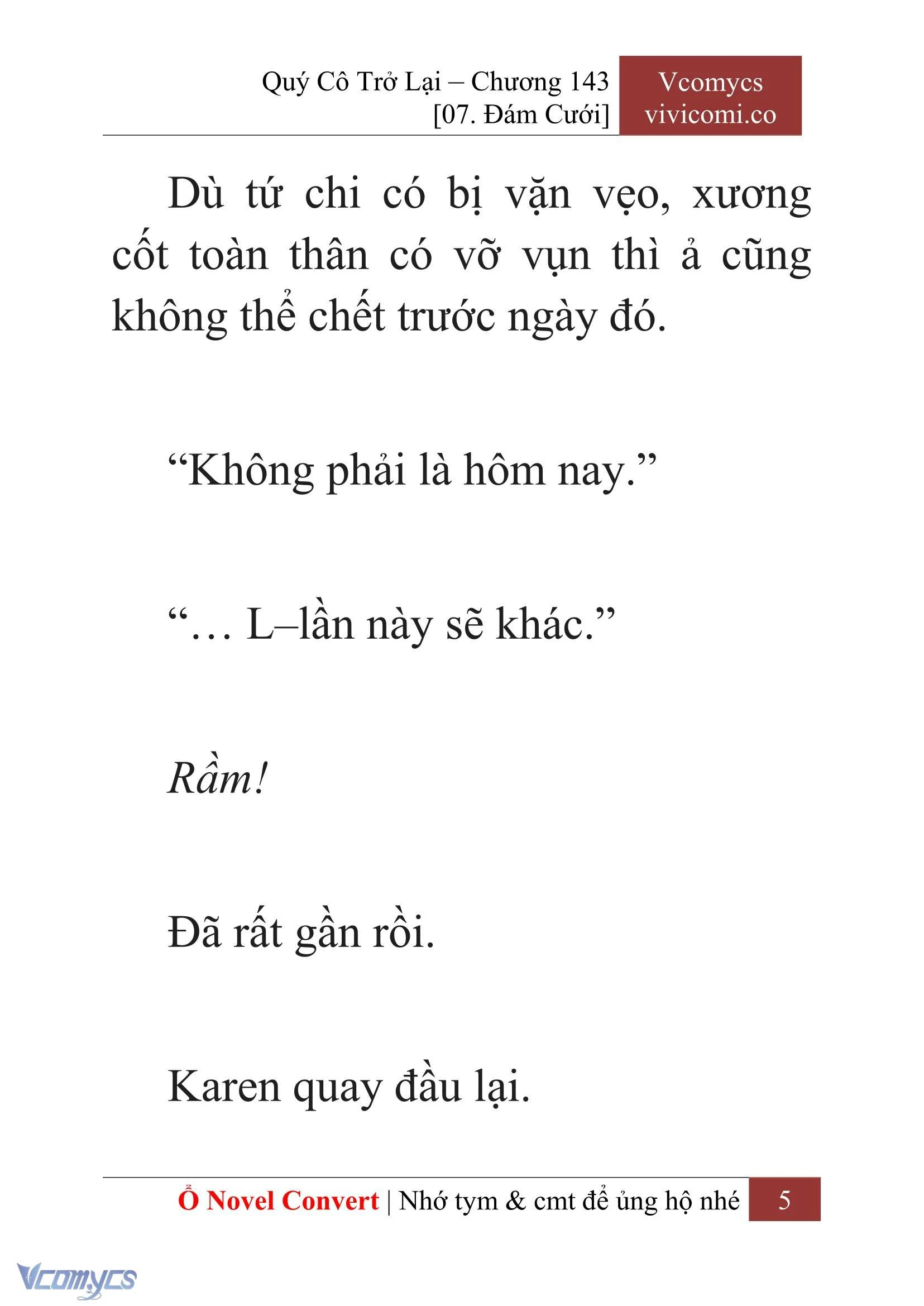 [Novel] Quý Cô Trở Lại Chapter 143 - Trang 8