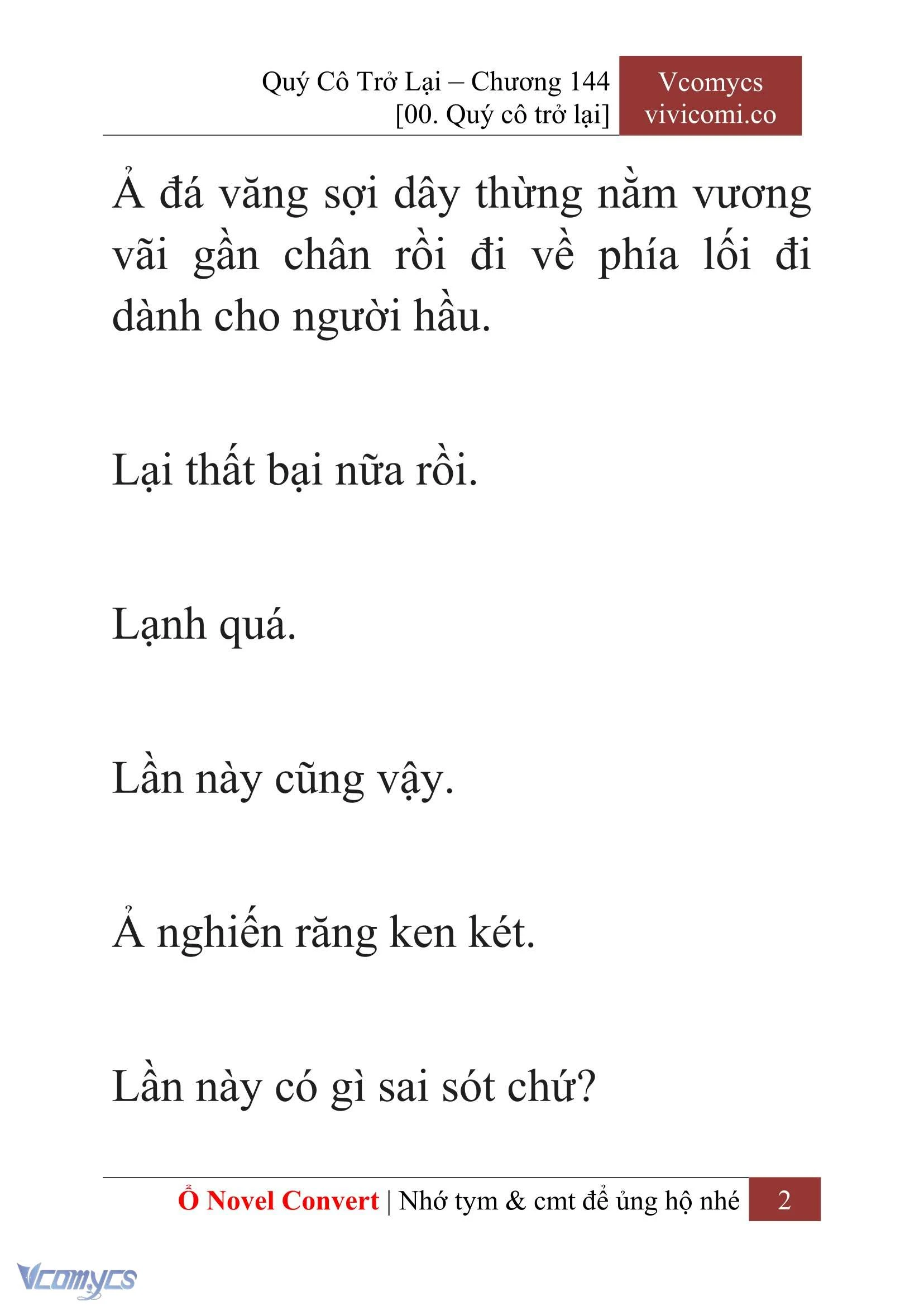 [Novel] Quý Cô Trở Lại Chapter 144 - Trang 5