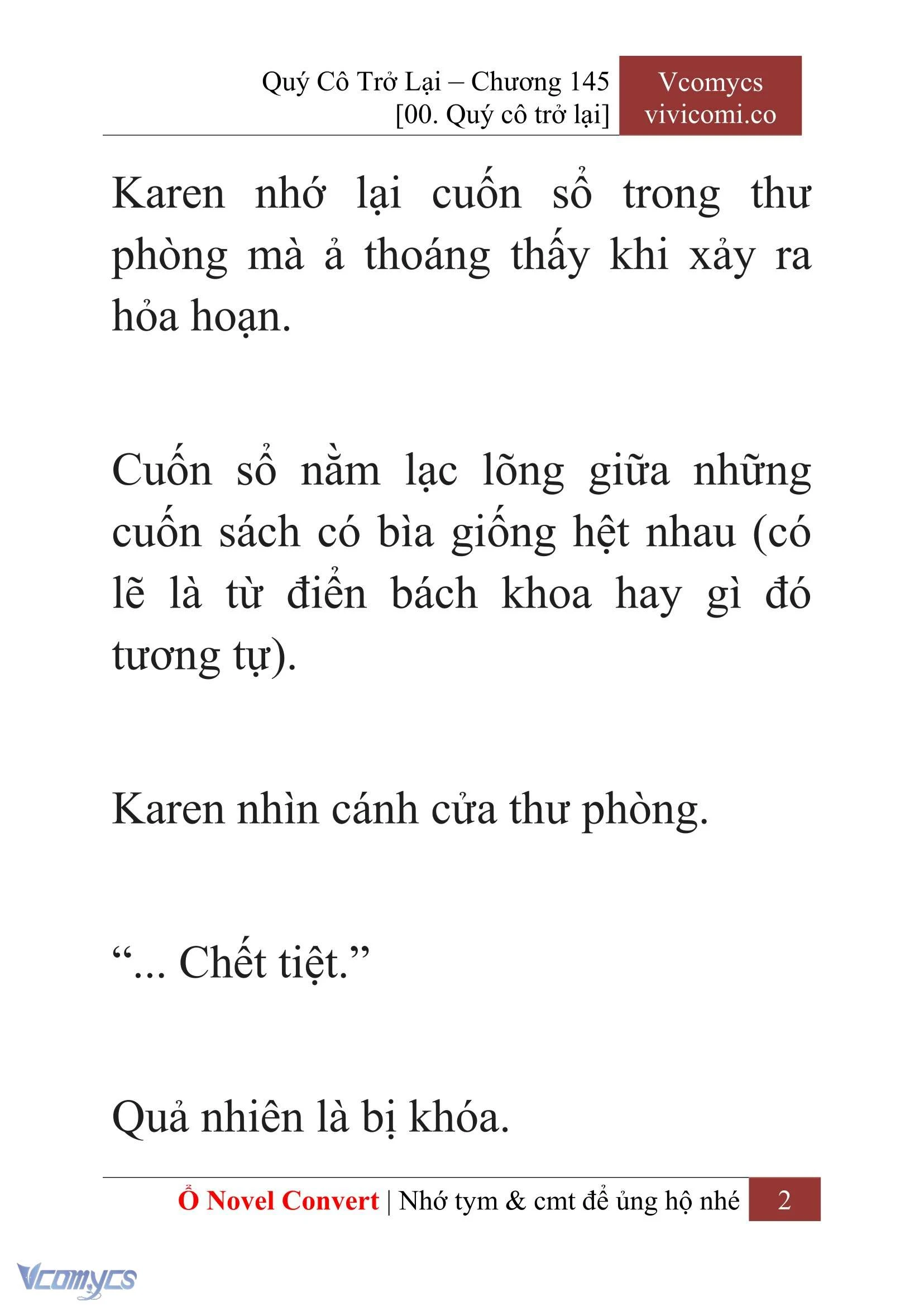 [Novel] Quý Cô Trở Lại Chapter 145 - Trang 5