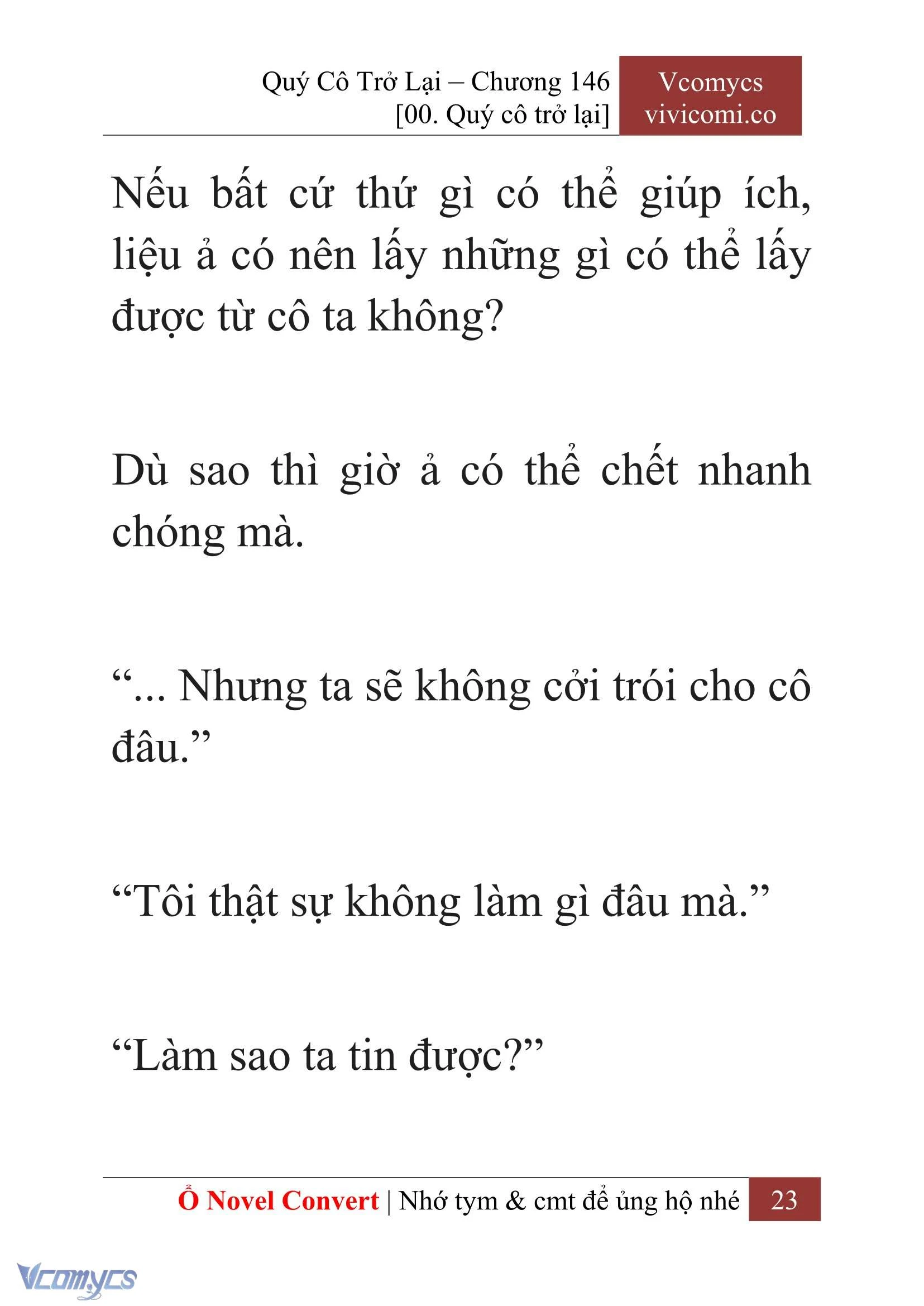 [Novel] Quý Cô Trở Lại Chapter 146 - Trang 26