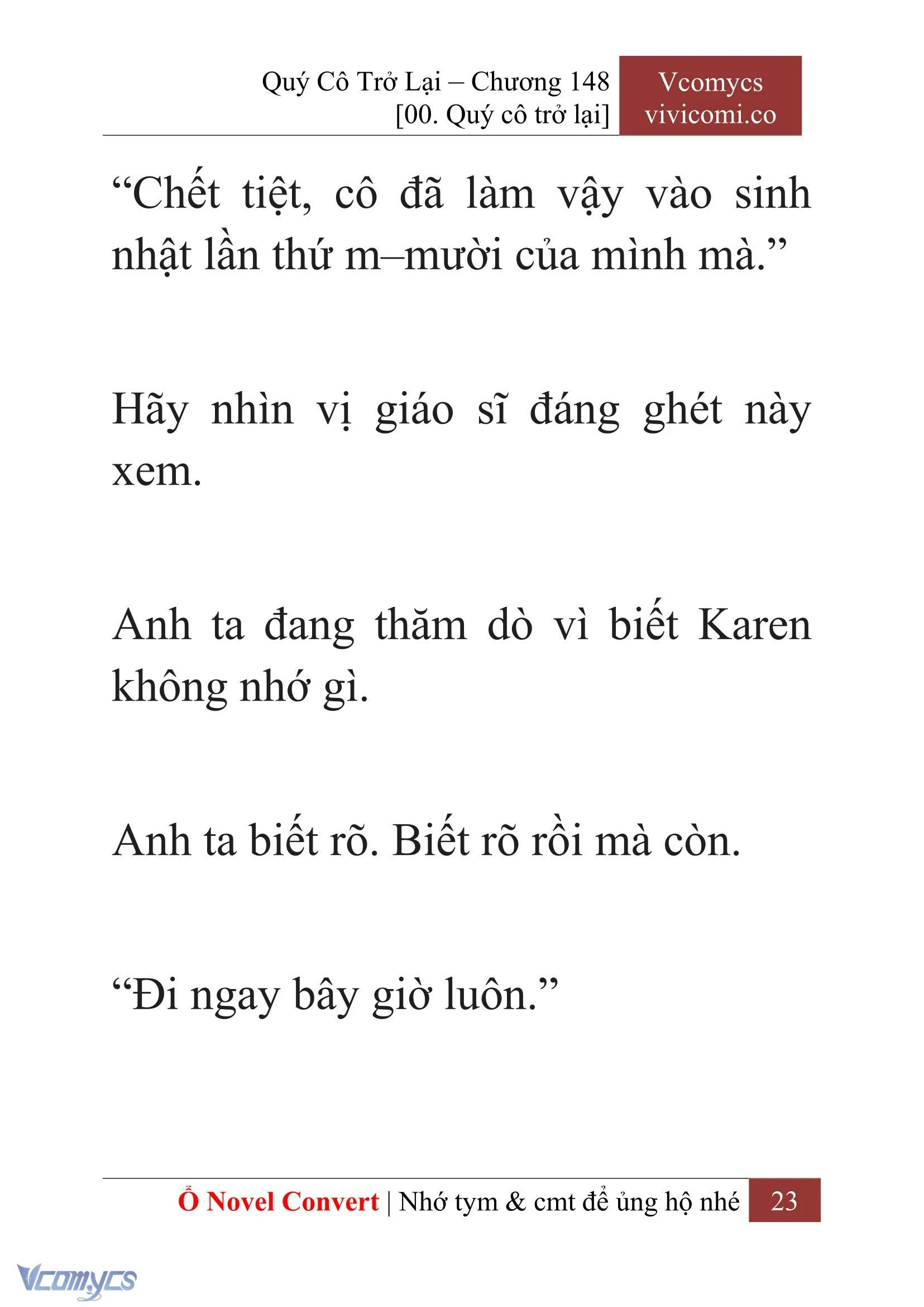 [Novel] Quý Cô Trở Lại Chapter 148 - Trang 26
